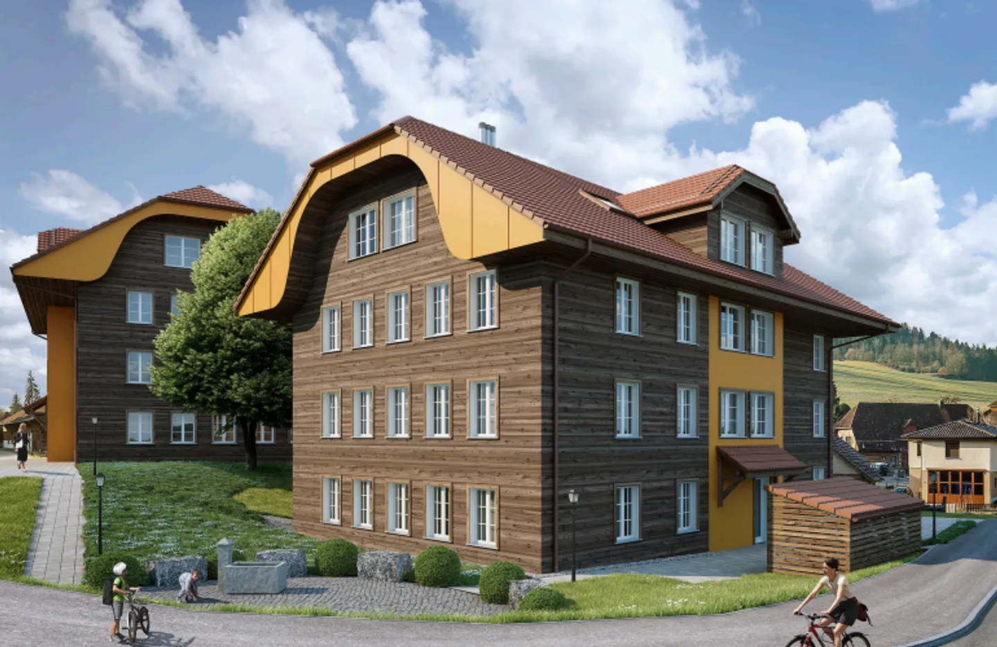 Brand New 3.5 Room Ground Floor Apartment with Historical Charm - Family-Friendly & Age-Appropriate in Grossdietwil LU - Photo 1 of 10