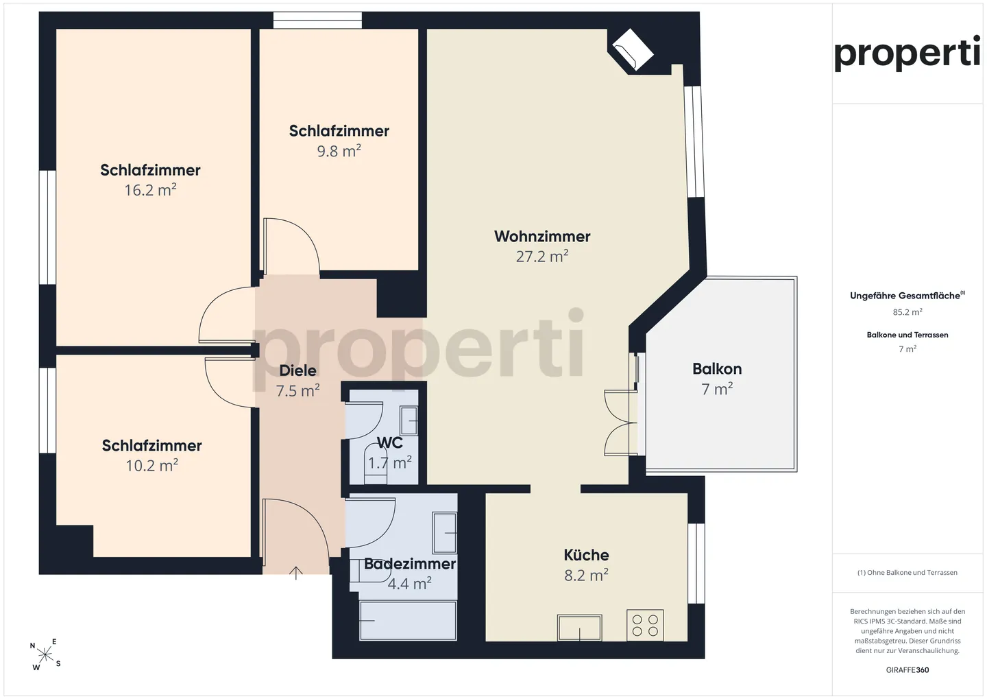 Modern and light-flooded apartment with balcony in Schwaderloch - Photo 12 of 13