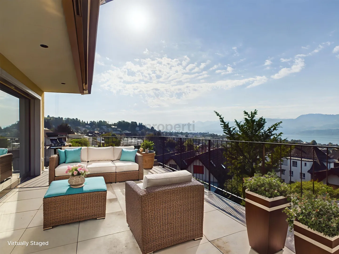 Atemberaubende 4.5 Zimmer-Attikawohnung mit herrlicher Berg- und Seesicht in Stäfa - Photo 1 sur 13