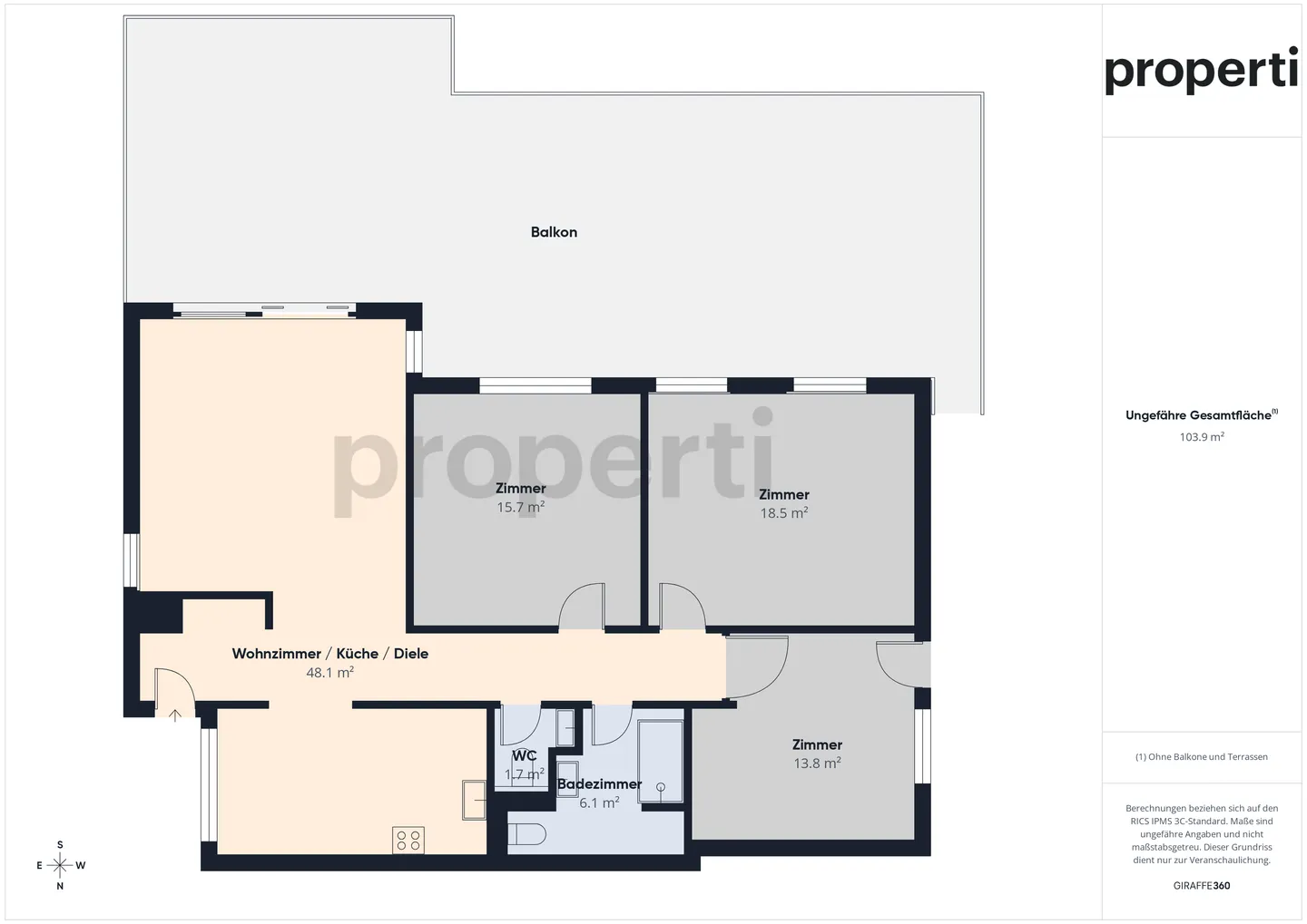 Moderne 4.5-Zimmer-Wohnung, Unterkulm - Foto 9 von 10