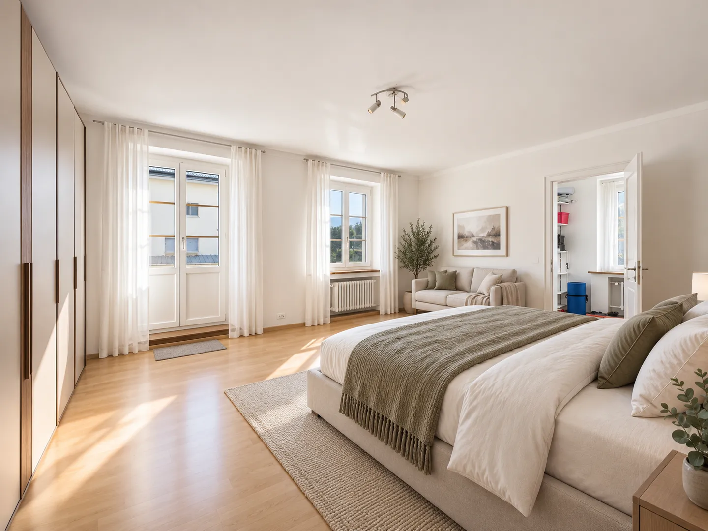 Vue douce à Schüpfheim, cinq chambres pour beaucoup d'espace, bâtiment traditionnel rénové avec balcon - Photo 6 sur 11