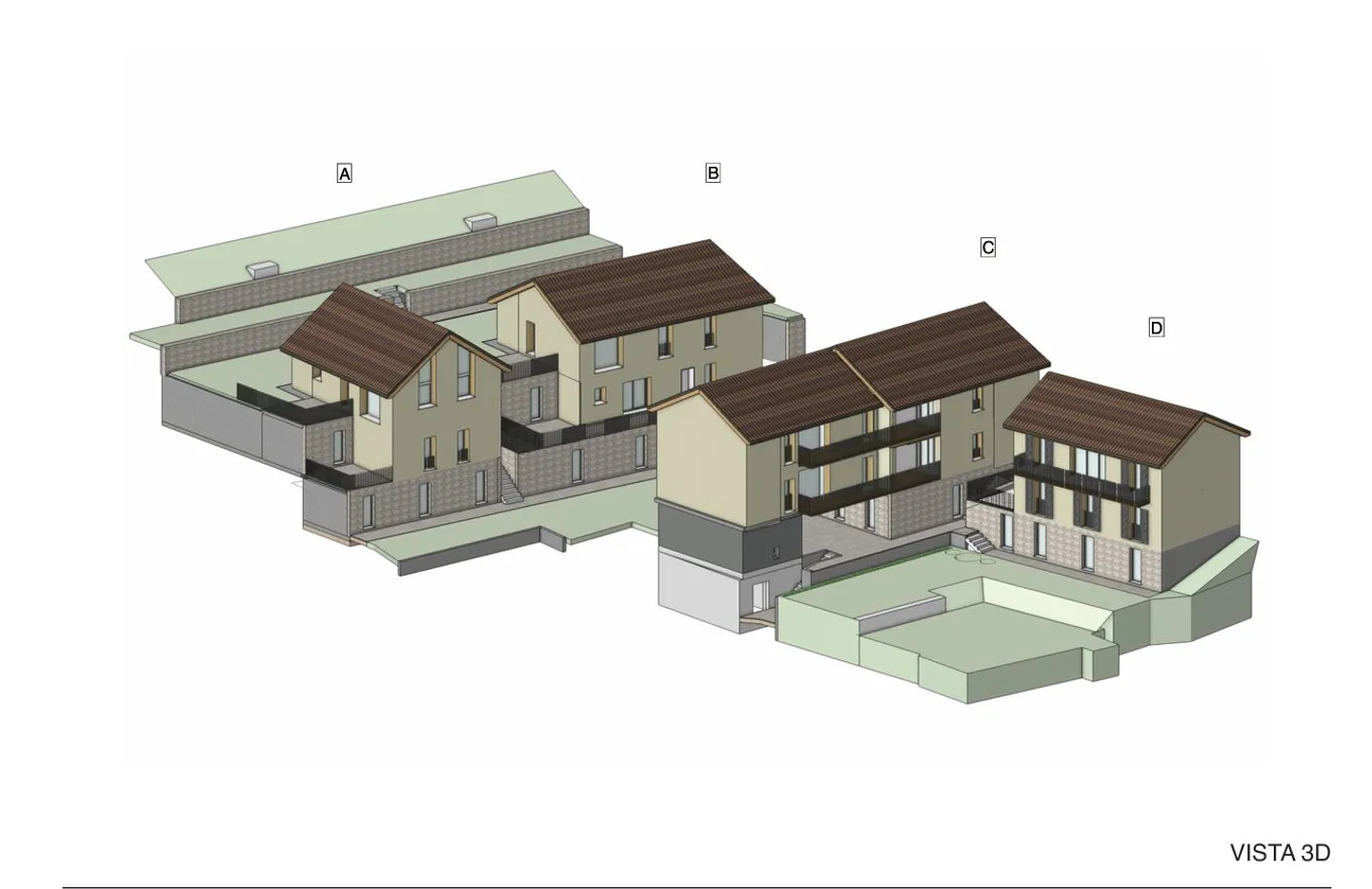 New residential complex Sassa in Gnosca - Large 3.5 rooms with garden - Photo 5 of 6