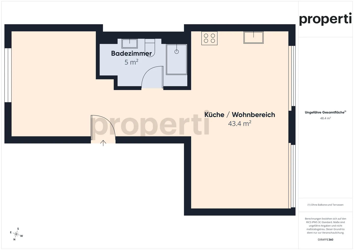 Vie centrale avec style - Appartement 2.5 pièces dans le quartier 3 - Photo 10 sur 11