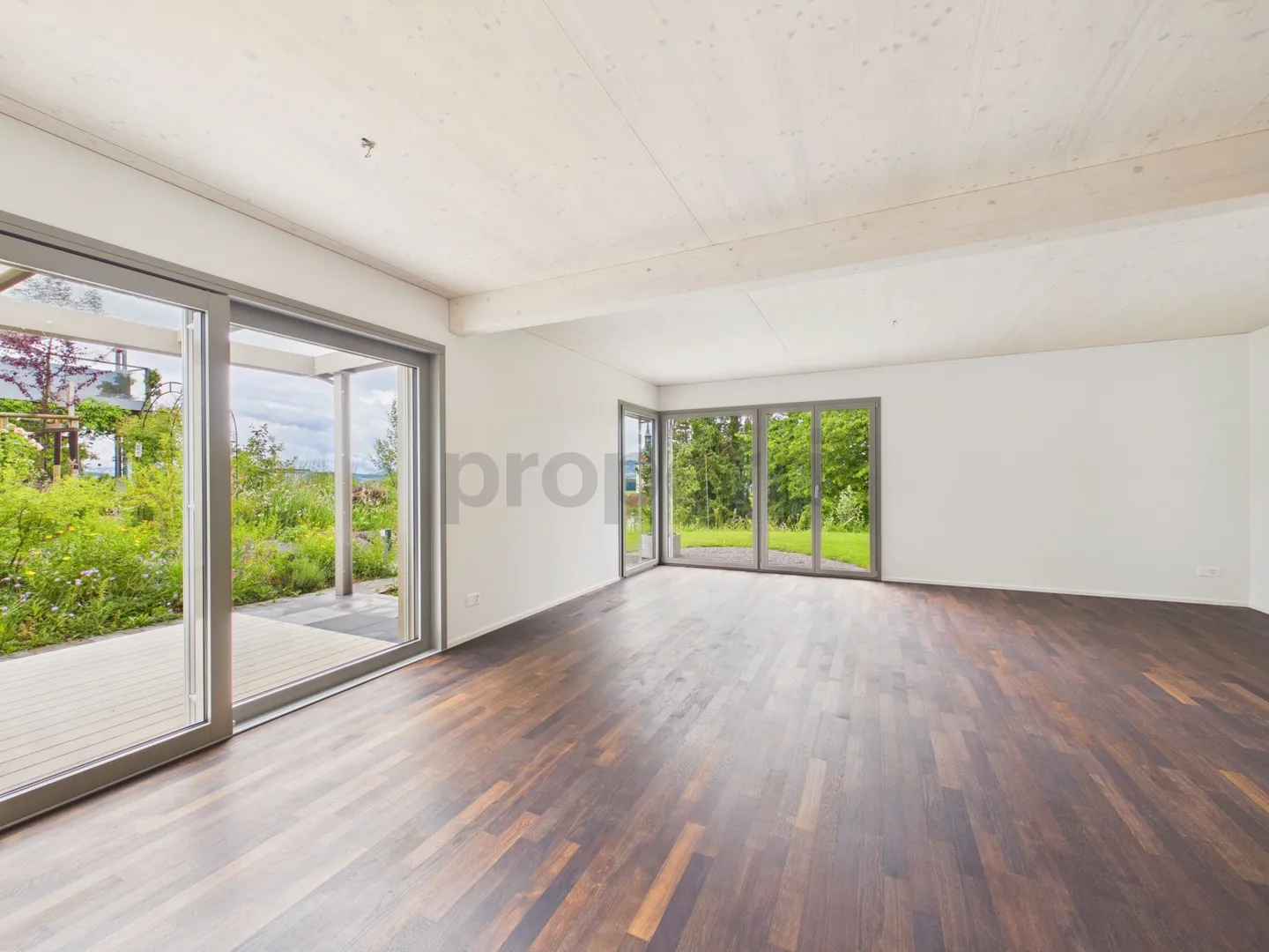 Stylish new-build detached house in sustainable timber construction with natural garden and Alpine views - Photo 6 of 13