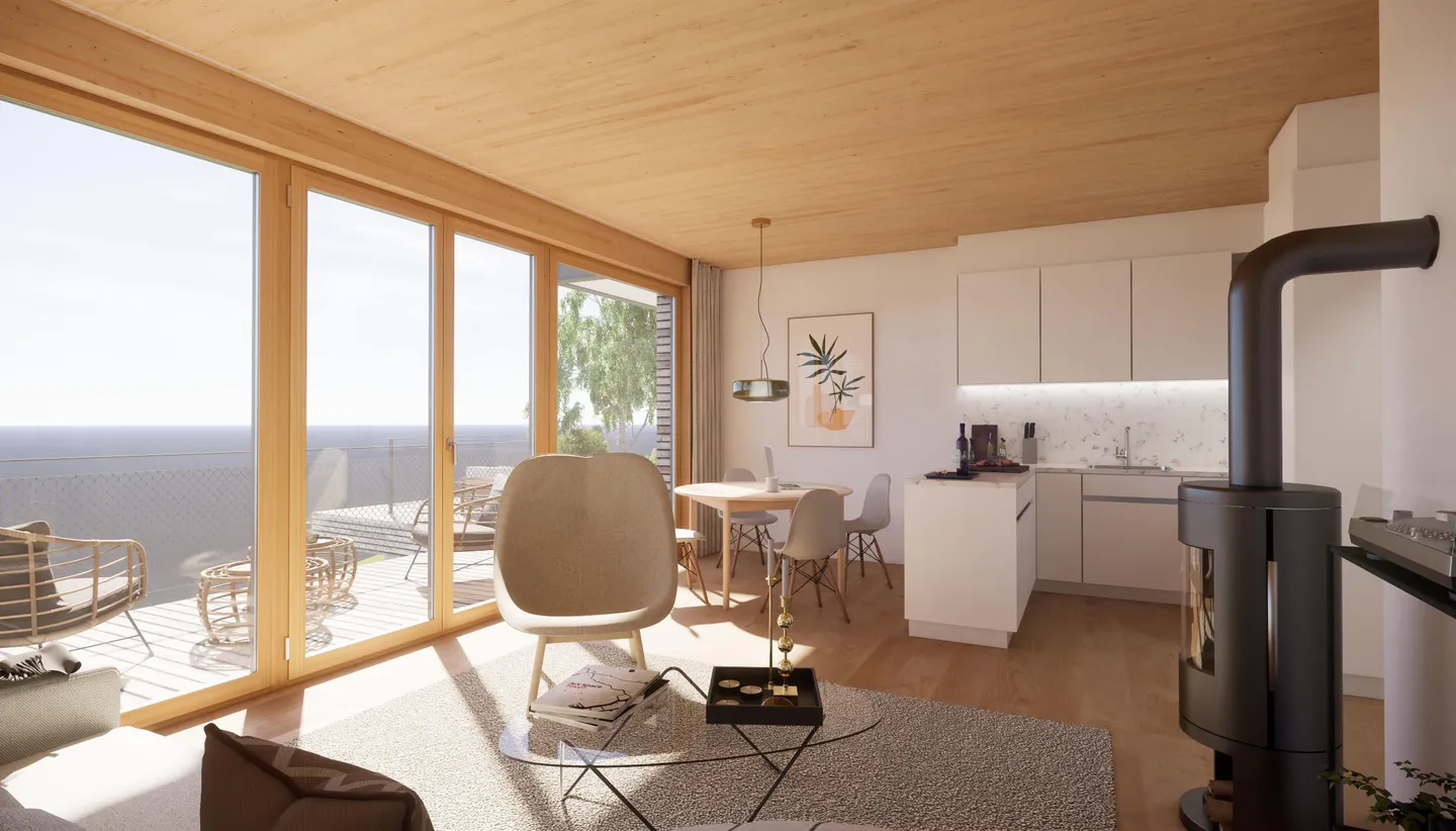 Ecological 2.5-room apartment with balcony in Wienacht-Tobel (new building) - Photo 4 of 7