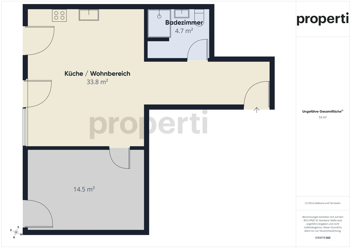 Modernes Apartment mit Balkon - Foto 9 von 10