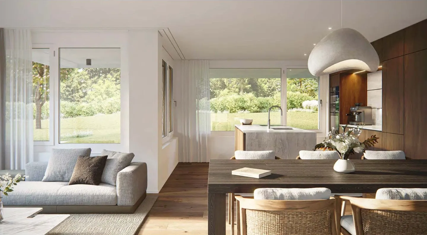 Moderne 4.5-Zimmer Gartenwohnung in Zürich - Neubau - Foto 2 von 9