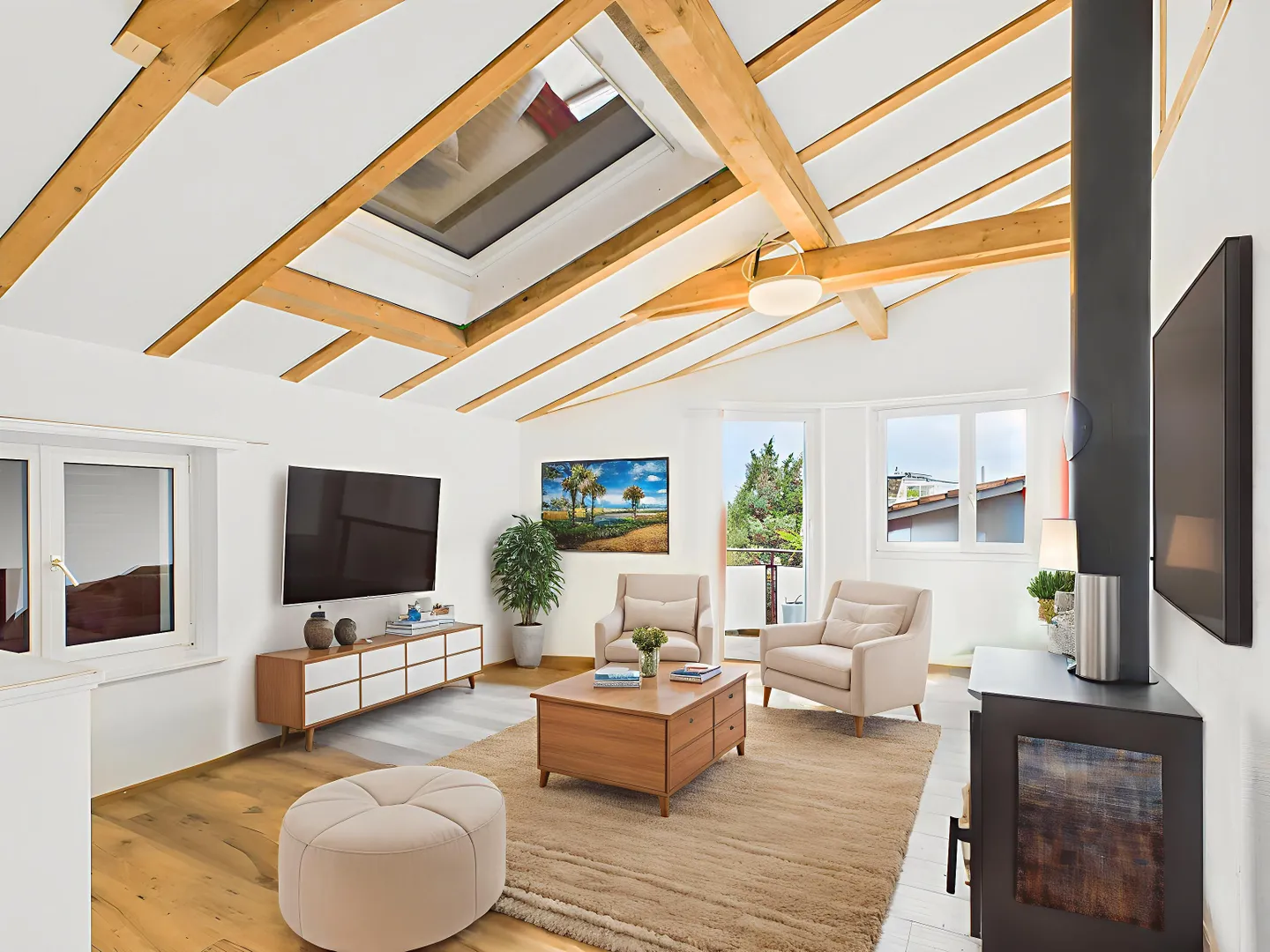 Appartement sous les combles moderne de 3,5 pièces avec belle vue dans le charmant Bäch SZ - Photo 1 sur 8