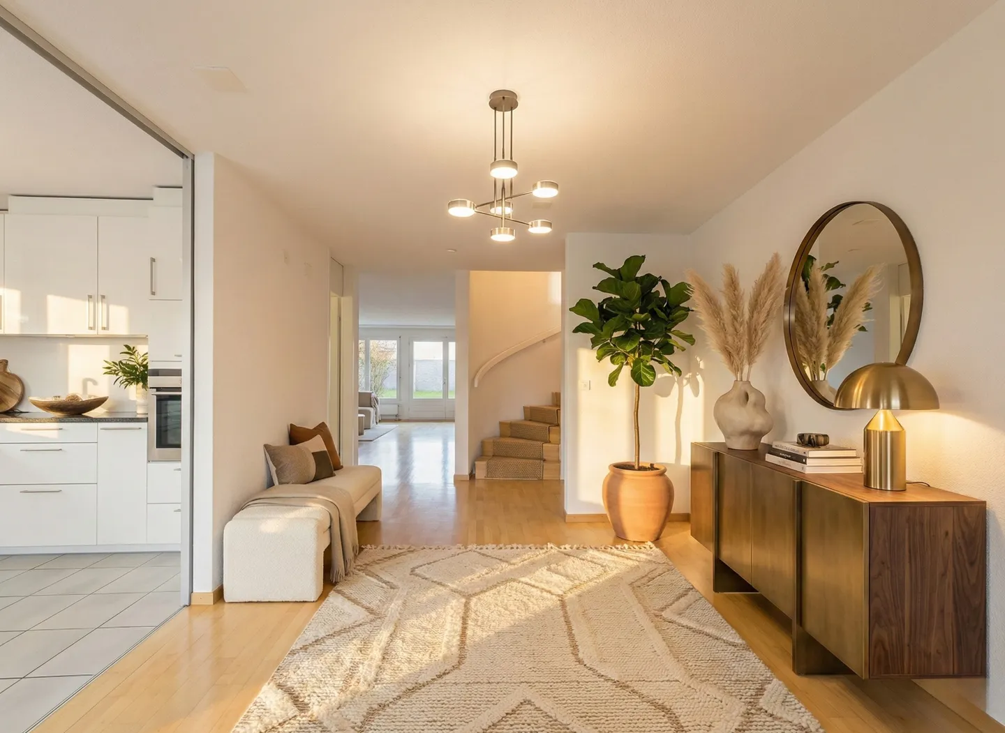 Maison de ville familiale de 7,5 pièces avec jardin - Photo 2 sur 13