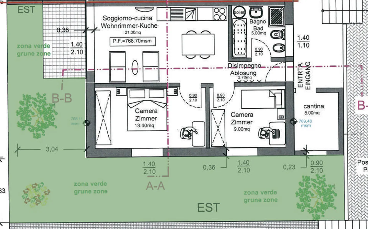New 3.5-room apartment with garden in Faido - Photo 6 of 7
