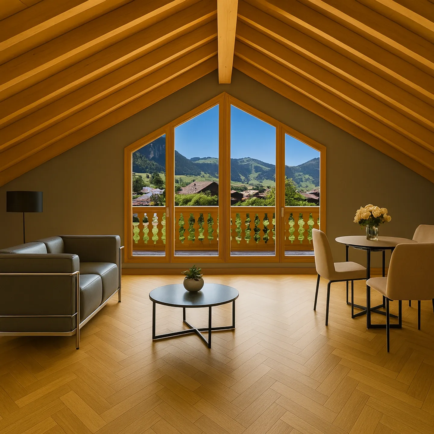 Außergewöhnliches Duplex auf dem Gipfel: Panoramablick &amp; Zweitwohnsitz möglich - Foto 1 von 10