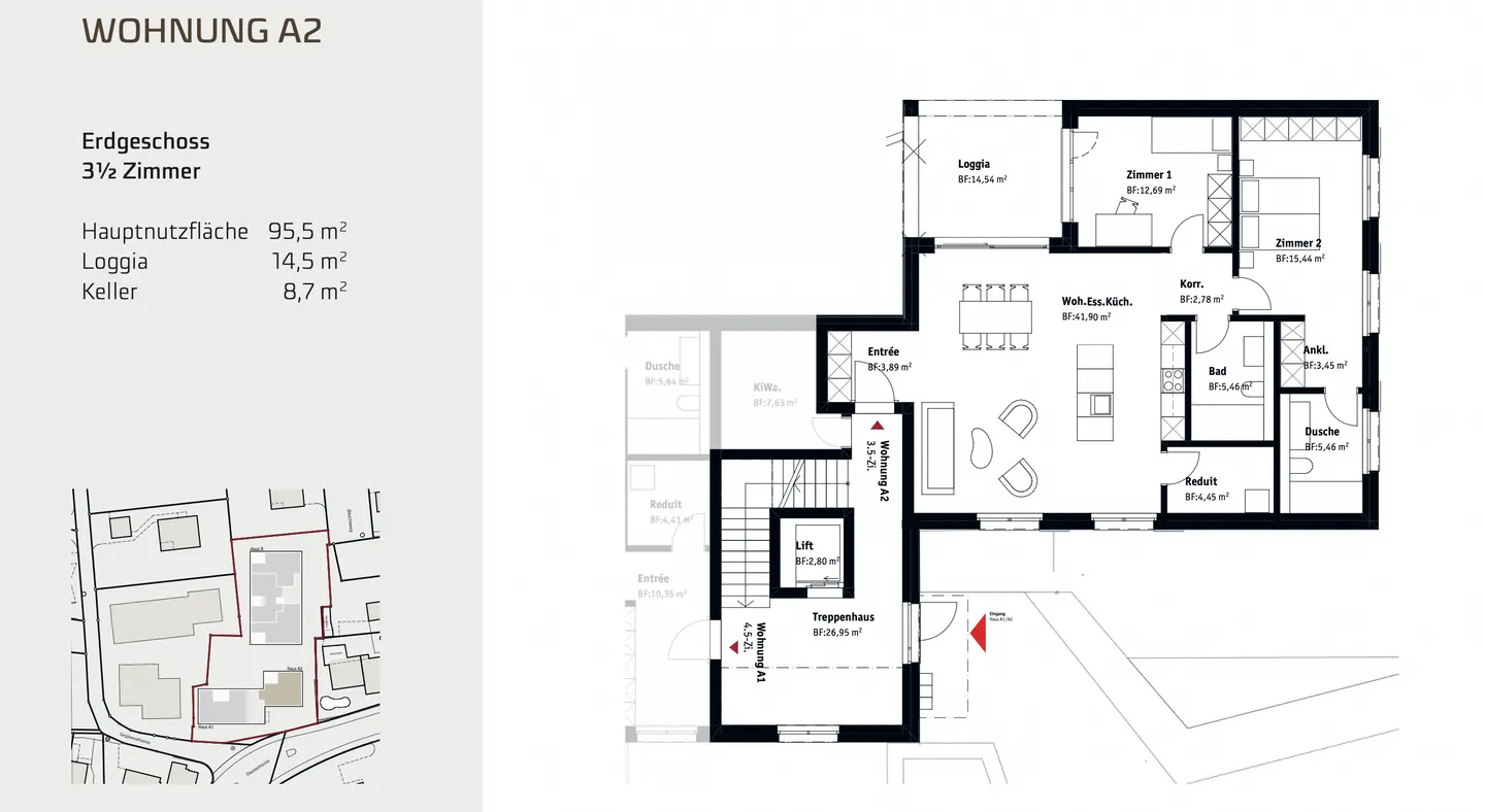 Exclusive 3.5-room ground floor apartment in new building - Your new home in Muri - Photo 2 of 6