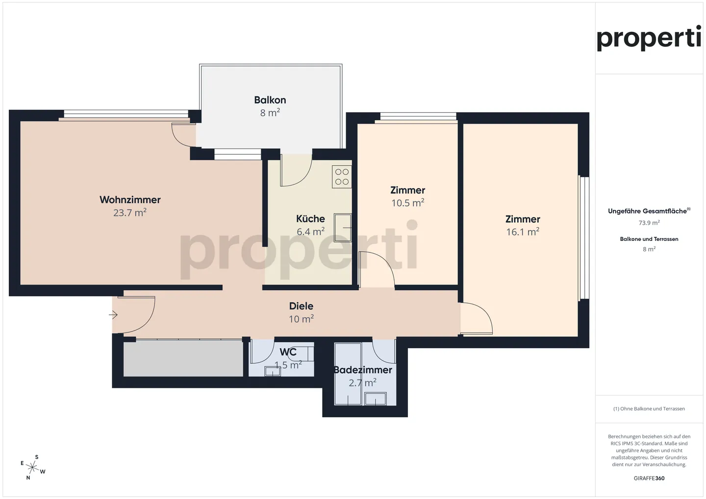 Gemütliche 3.5-Zimmer-Wohnung in Möhlin, AG - Photo 12 of 13