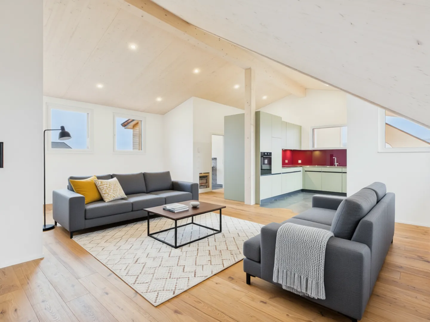 Modern 3.5-Zimmer-Wohnung mit grosser Terasse und Seesicht in Beinwil am See - Photo 2 of 12