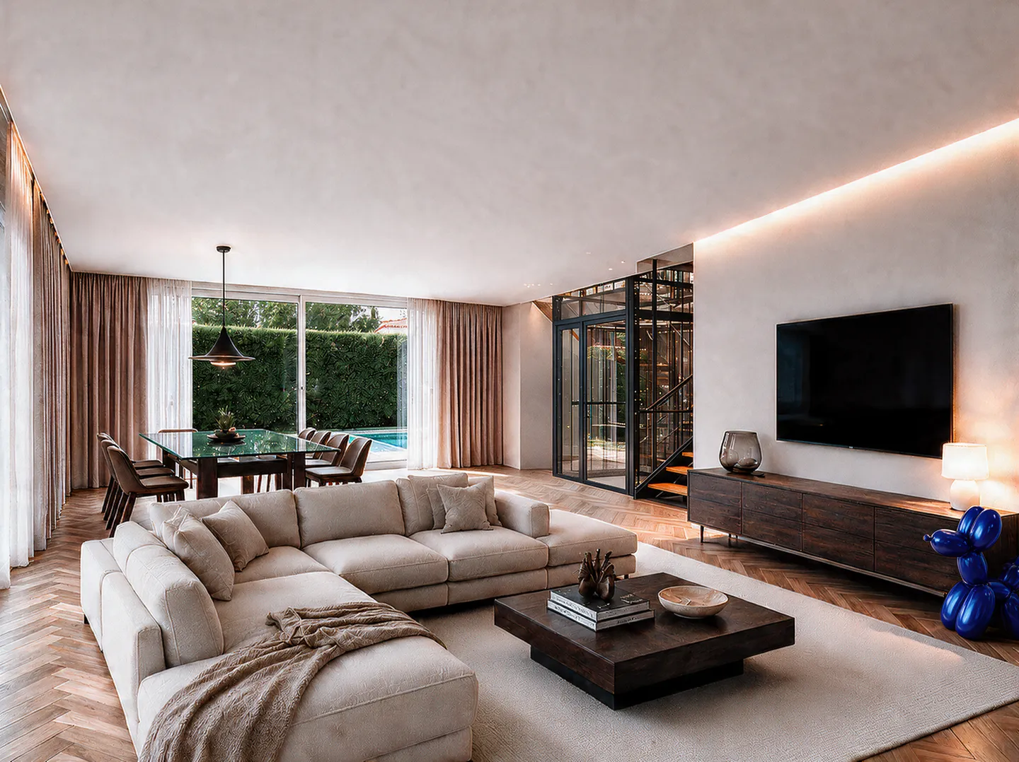 Le point fort à plusieurs niveaux de Kilchberg : Maison de luxe avec piscine, maison intelligente et effet "wow" maximal - Photo 2 sur 8