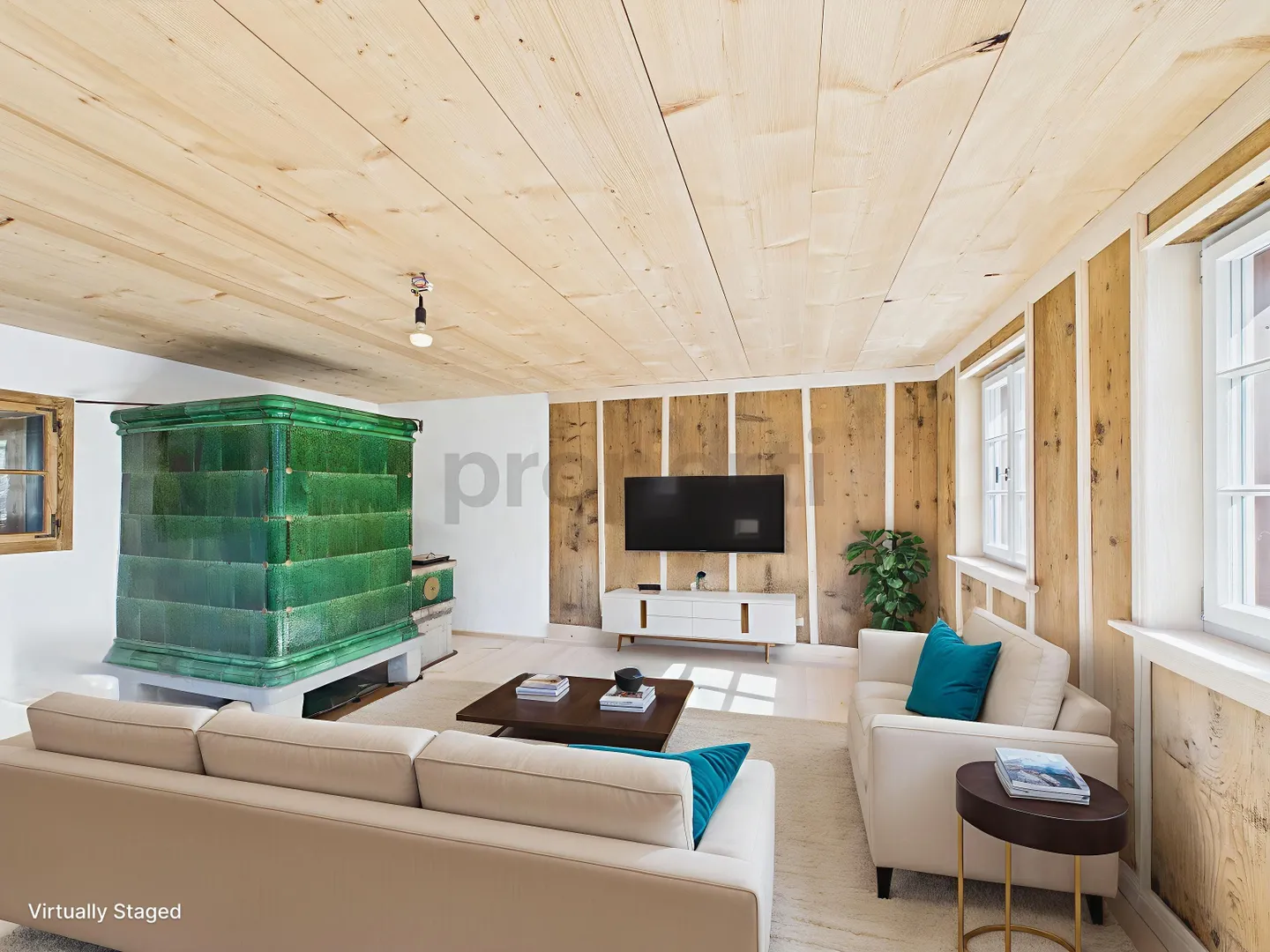 Charming completely renovated 4-room old apartment in the quiet village center of Fägswil near Rüti - Photo 1 of 12