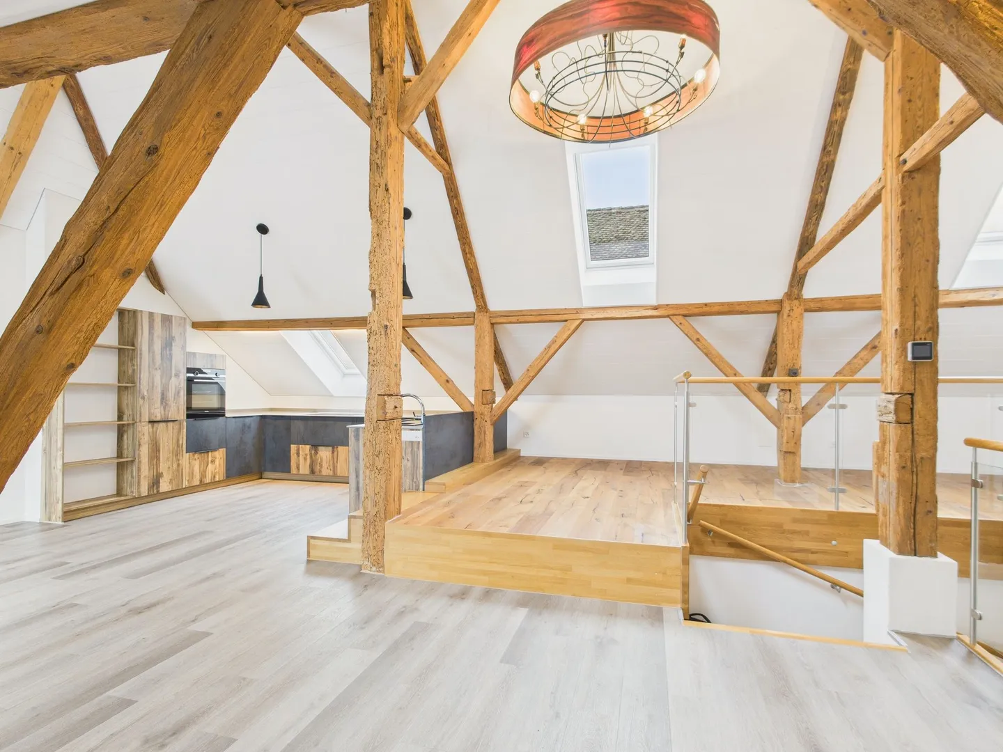 Modern and renovated loft in Bôle with charm, view and sunlight - Photo 6 of 9