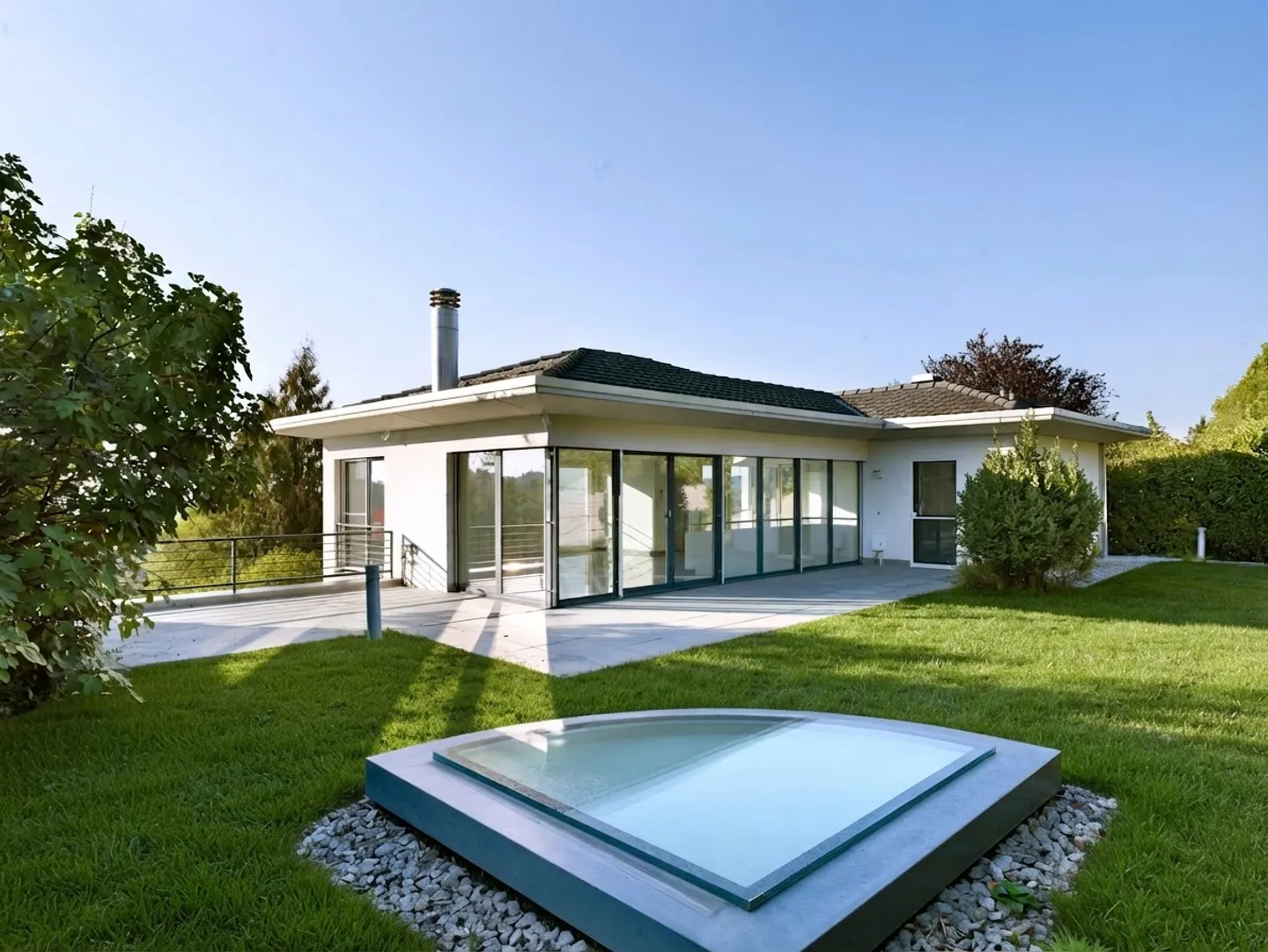 Villa exclusive avec piscine intérieure, sauna et jardin sur l'exclusif Wartenberg à Muttenz - Photo 7 sur 13