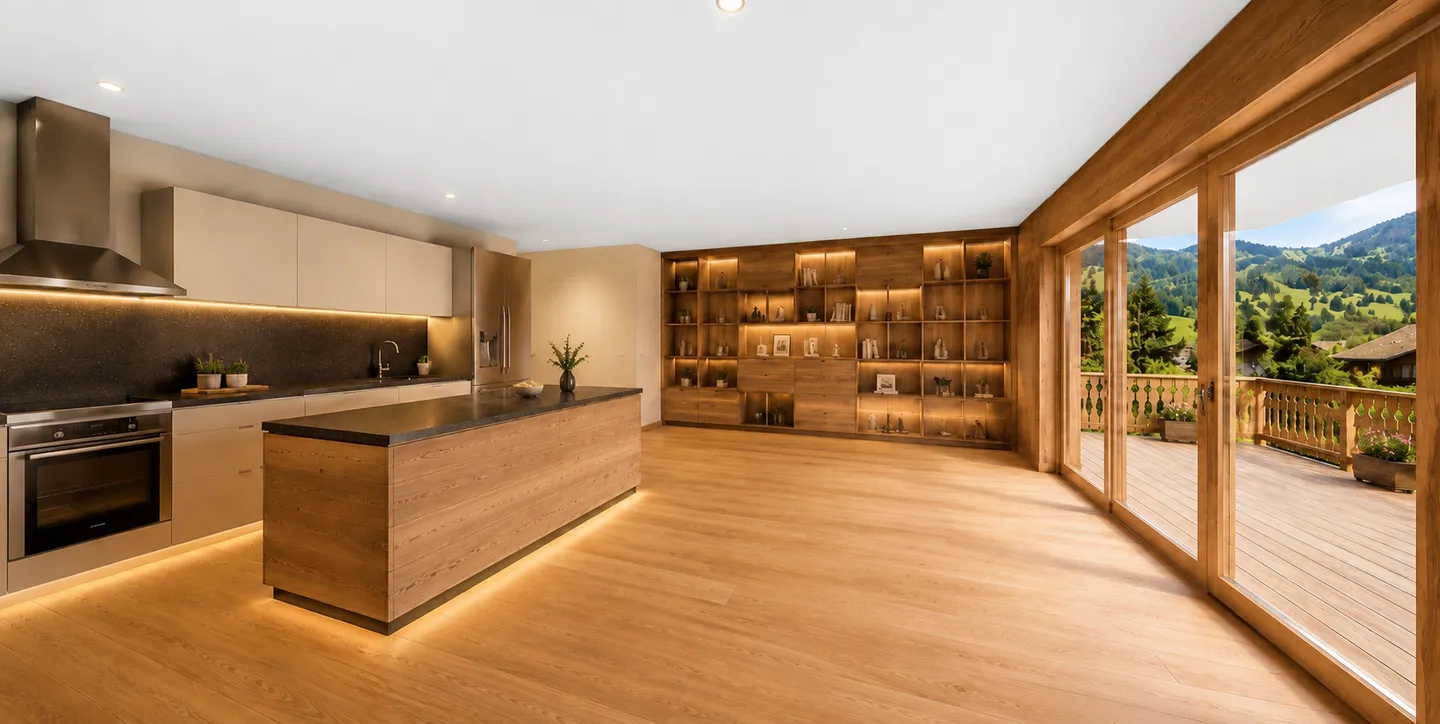 Una fuga alpina, terrazza XXL di 35 m² baciata dal sole LOT 5: Superbo 4.5 Stanze - Foto 7 di 11