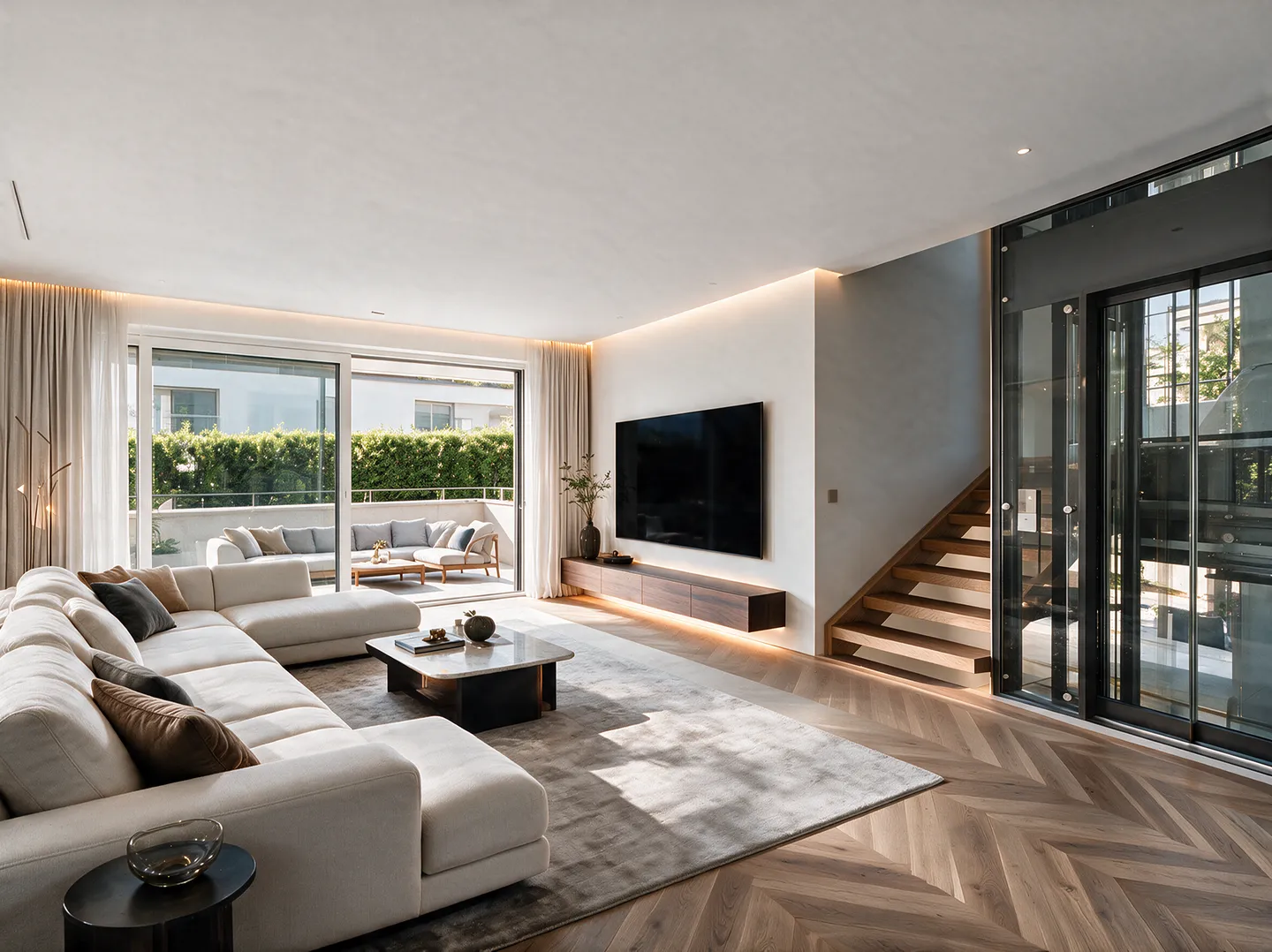 Kilchbergs Split-Level-Highlight: Spektakuläres Luxus-Haus mit Pool, Fitness &amp; Smart Home - Photo 2 sur 10