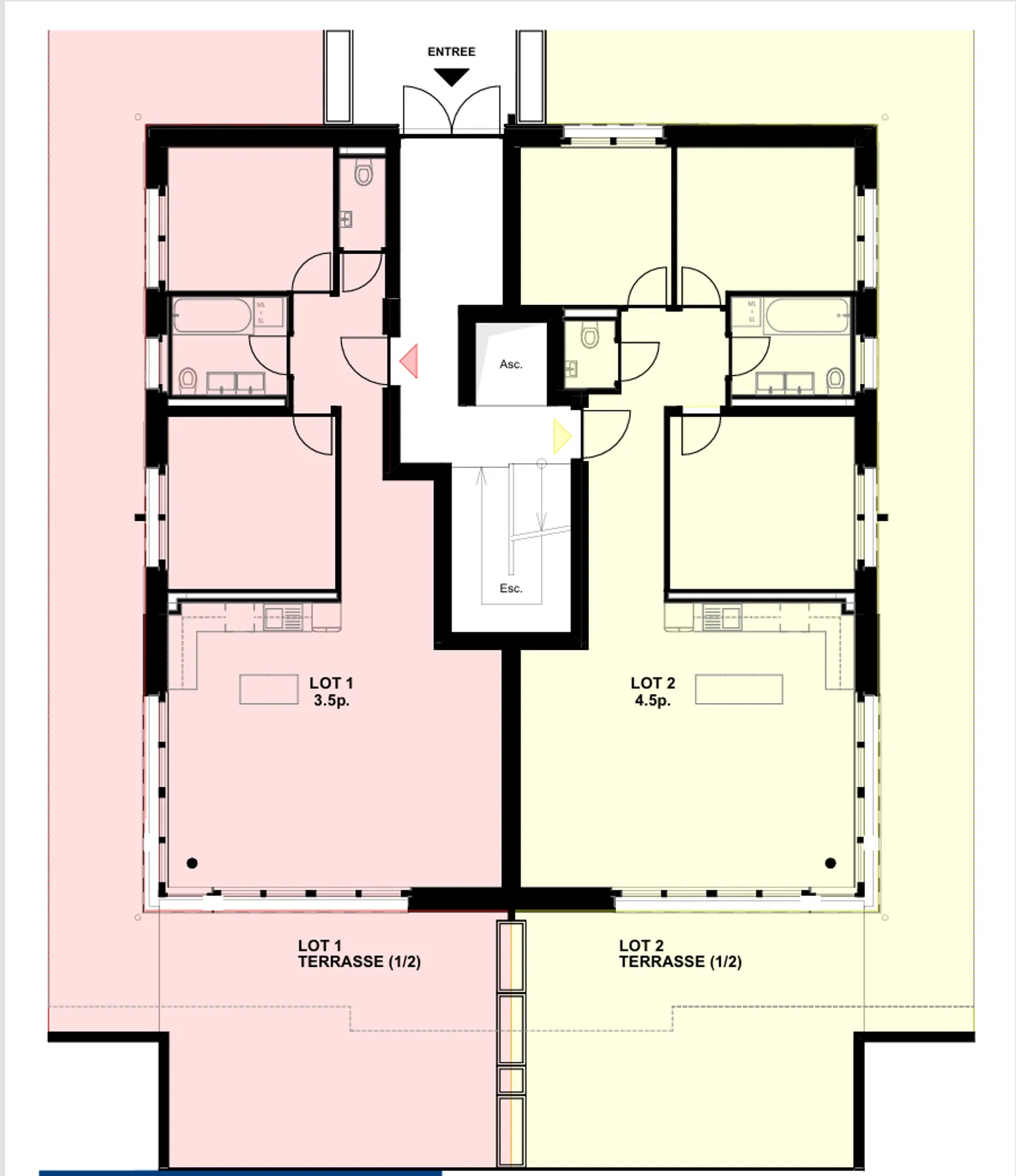 Terrazza Eccezionale &amp; Luce Piena a Sud _ LOT 1: Un Appartamento Raro di 3.5 Stanze - Foto 7 di 8