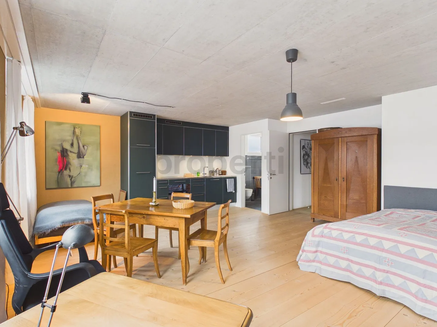 Monolocale moderno di 1,5 locali con arredamento elegante, Wetzikon ZH - Foto 2 di 12