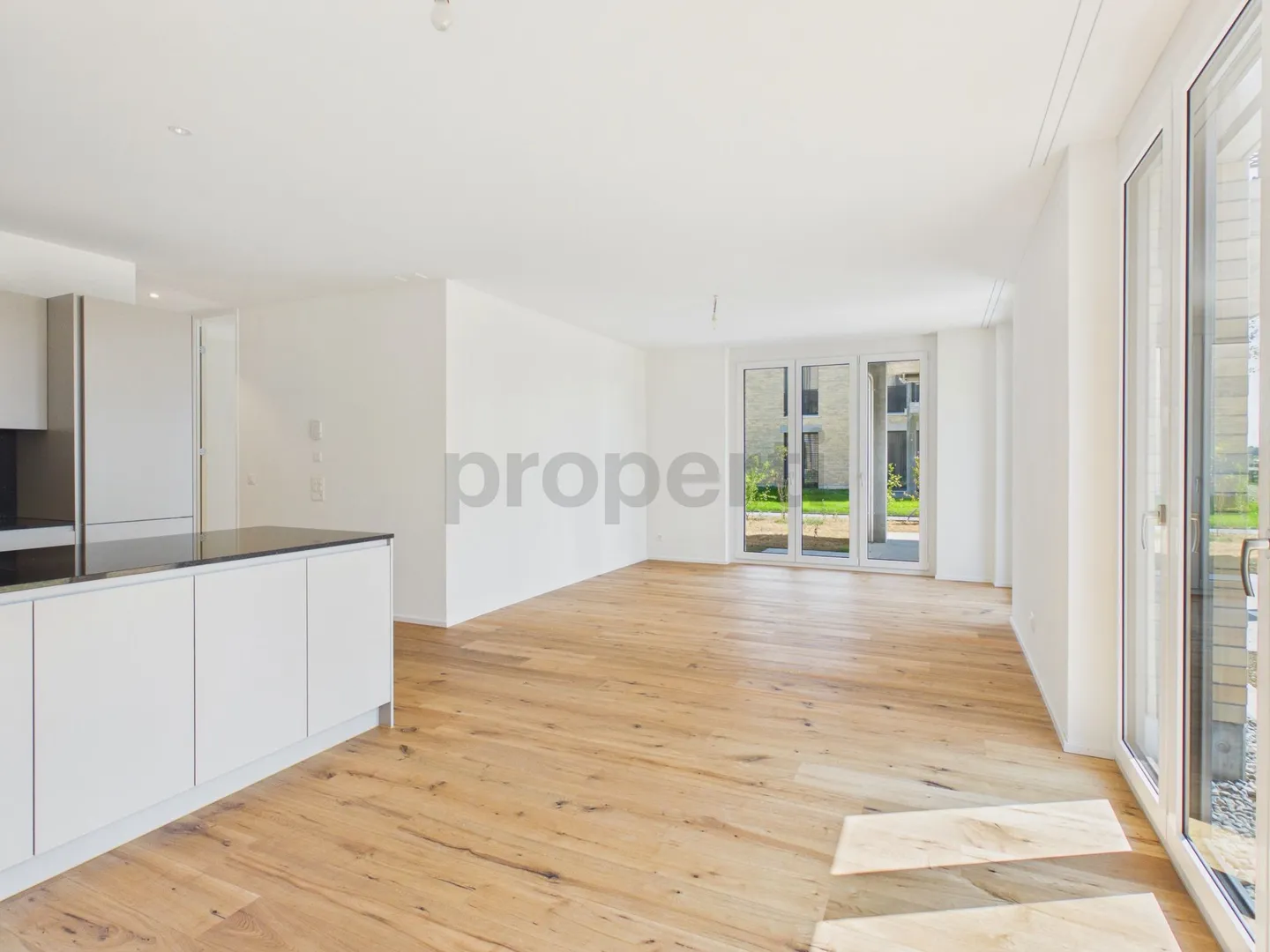 New construction / first occupancy: Own 120 m² garden with park view, 40 m² living area - Photo 6 of 13