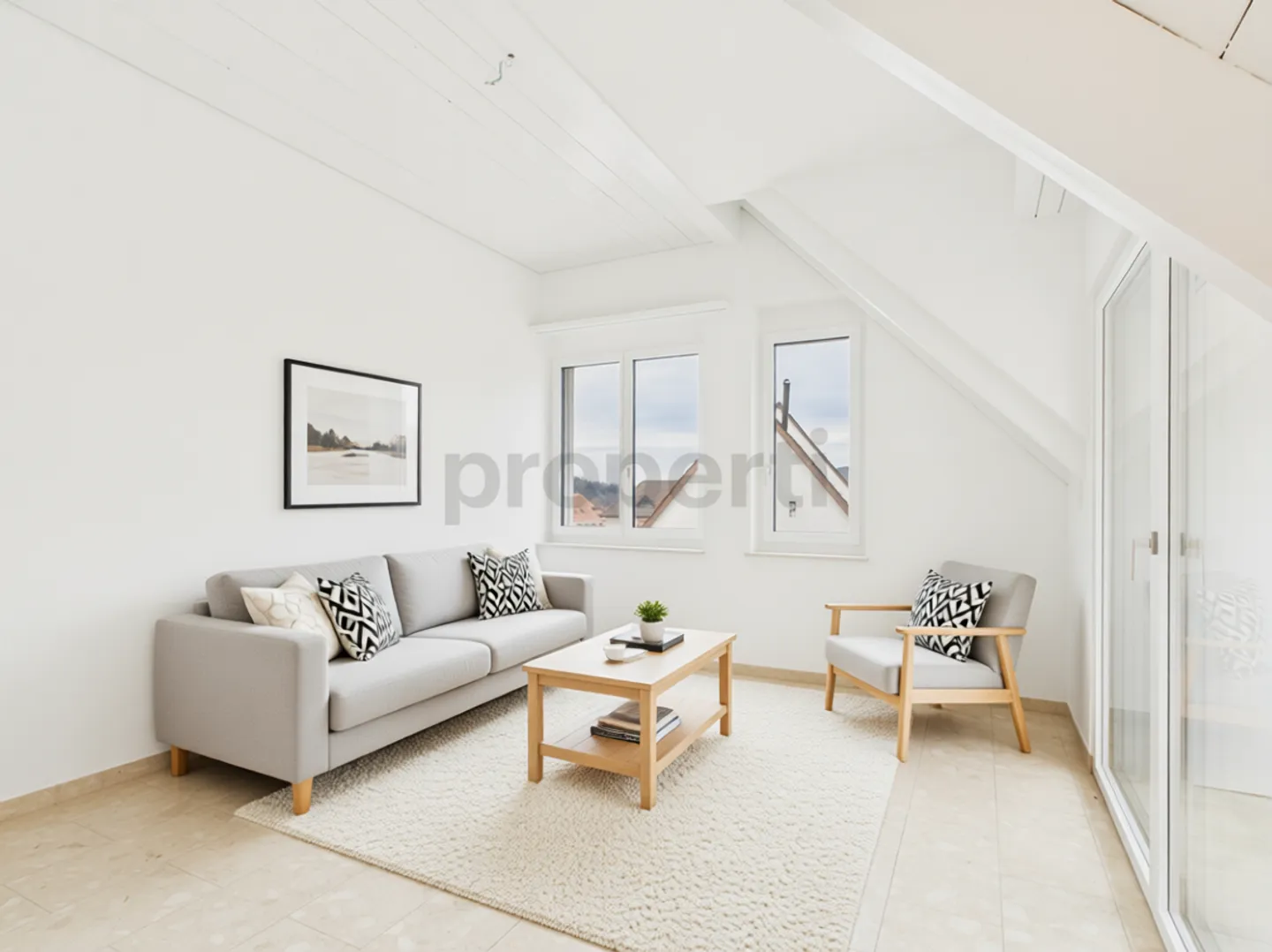 Appartement en duplex lumineux de 4,5 pièces avec balcon à Bubendorf - Photo 2 sur 13