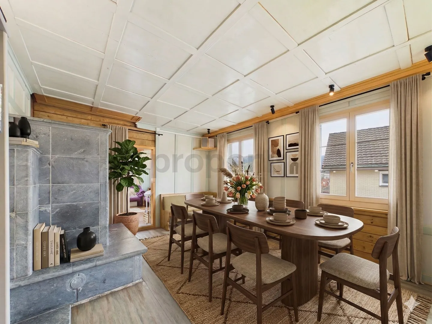 Ruhiges 8-Zimmer-Einfamilienhaus mit Kellerraum, Degersheim - Foto 2 di 13