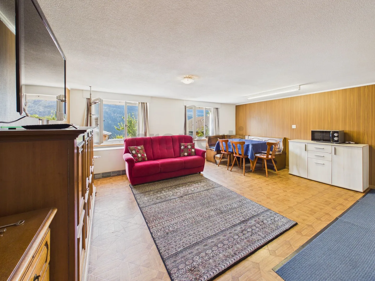 Fully Furnished, Renovated Old Building Charm (2015), Including Parking Space & Top Connection in Valais! - Photo 2 of 11