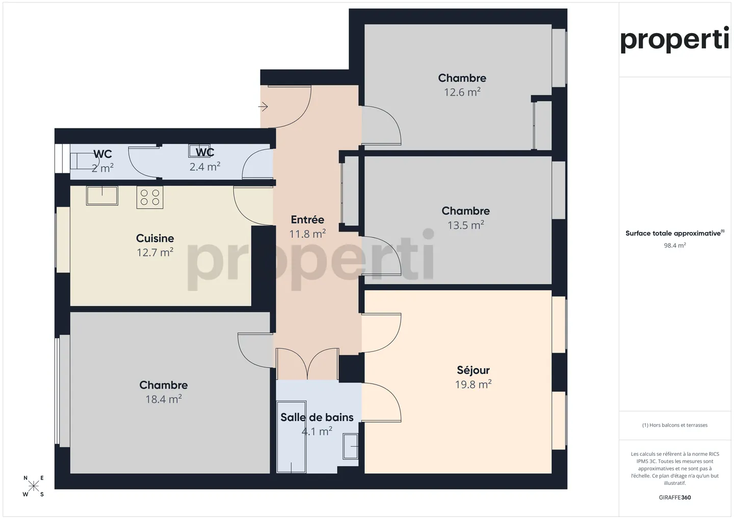 Modern 4.5 rooms - elegantly furnished apartment, La Chaux-de-Fonds - Photo 10 of 11