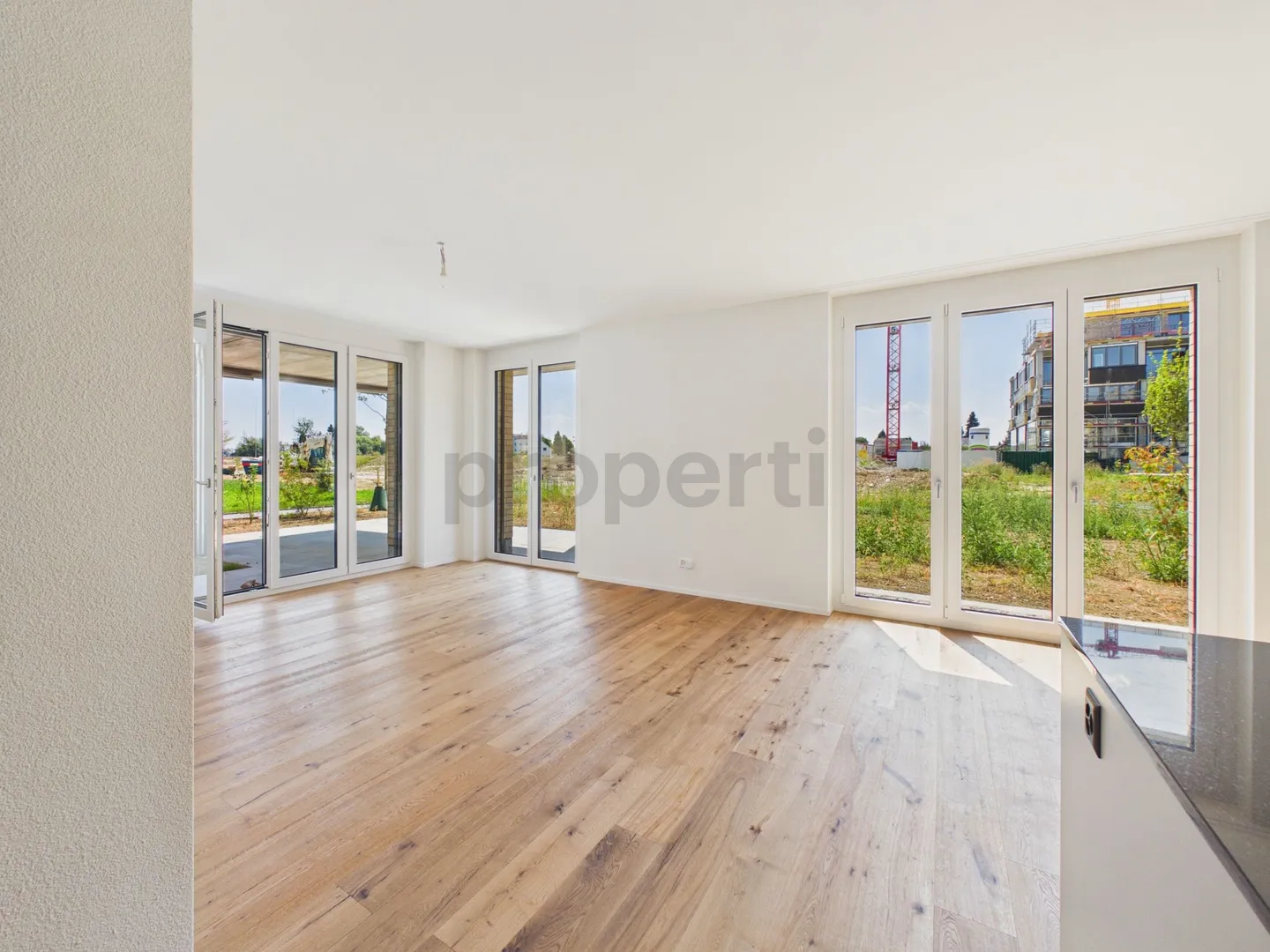 New construction / first occupancy: Own 120 m² garden with park view, 40 m² living area - Photo 5 of 13