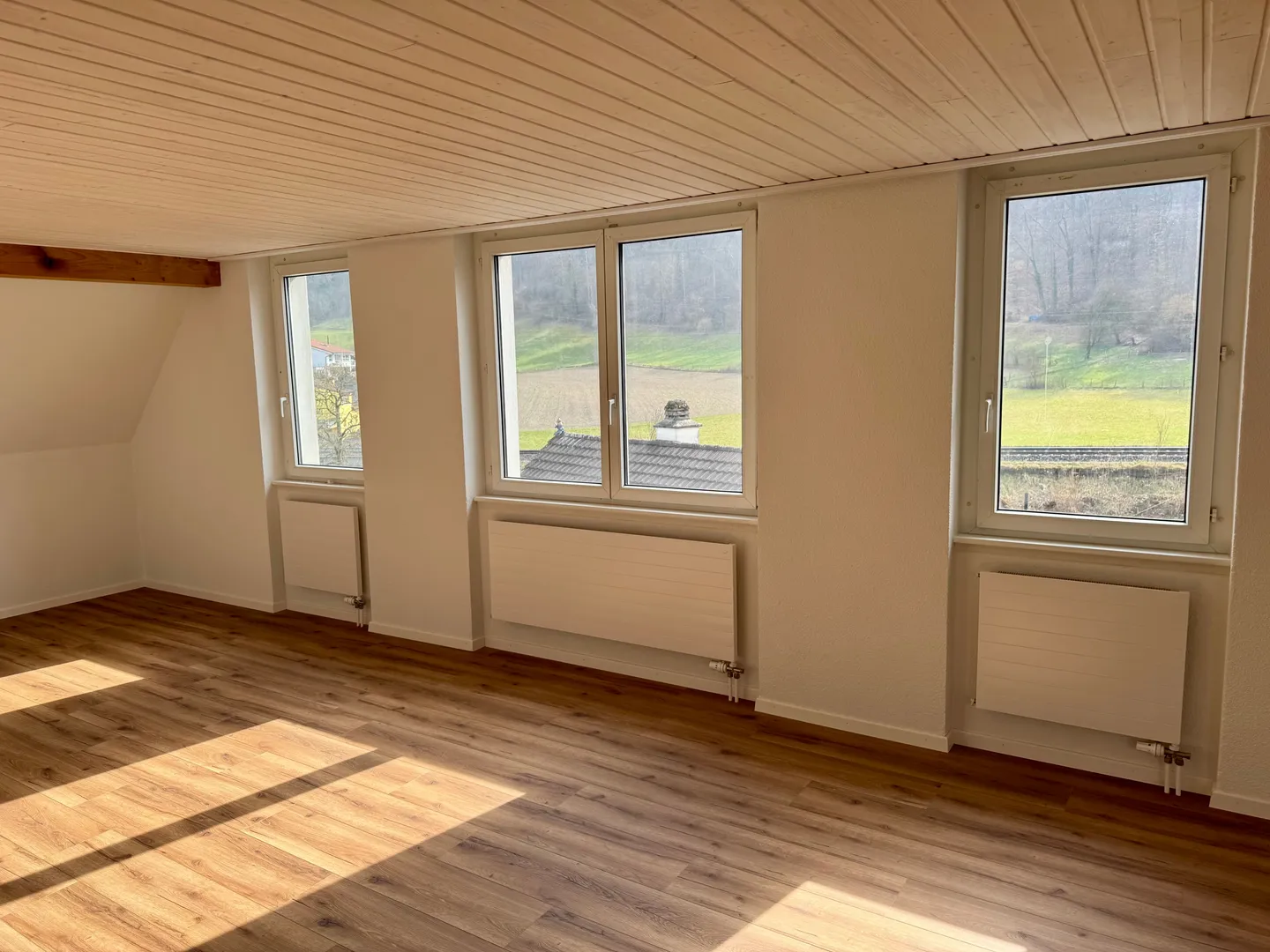 Charmante 4-Zimmer-Maisonette-Wohnung mit Dachgeschoss-Charme in Feuerthalen - Photo 1 of 9