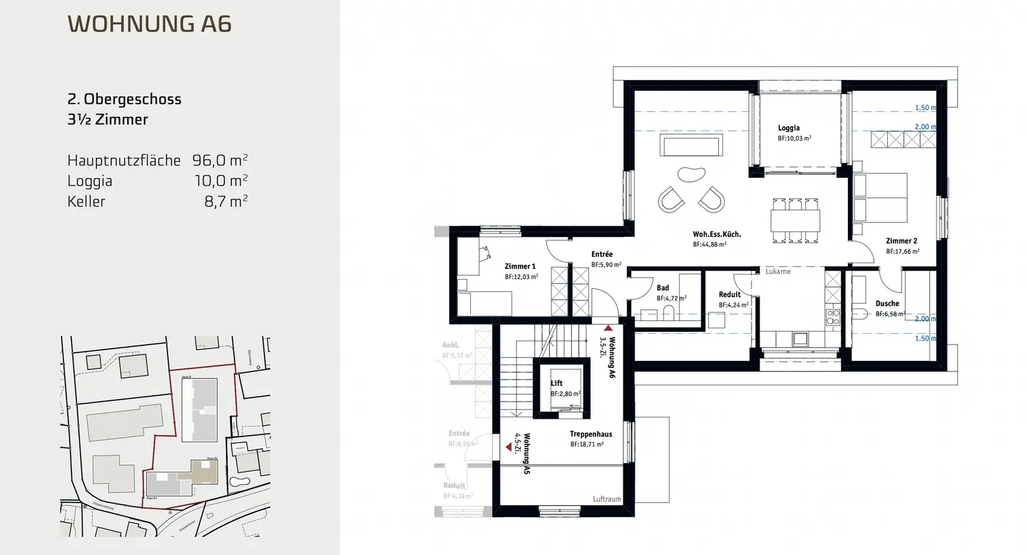 Dreamlike 3.5-room home in new construction - quietly located yet central in Muri - Photo 2 of 6