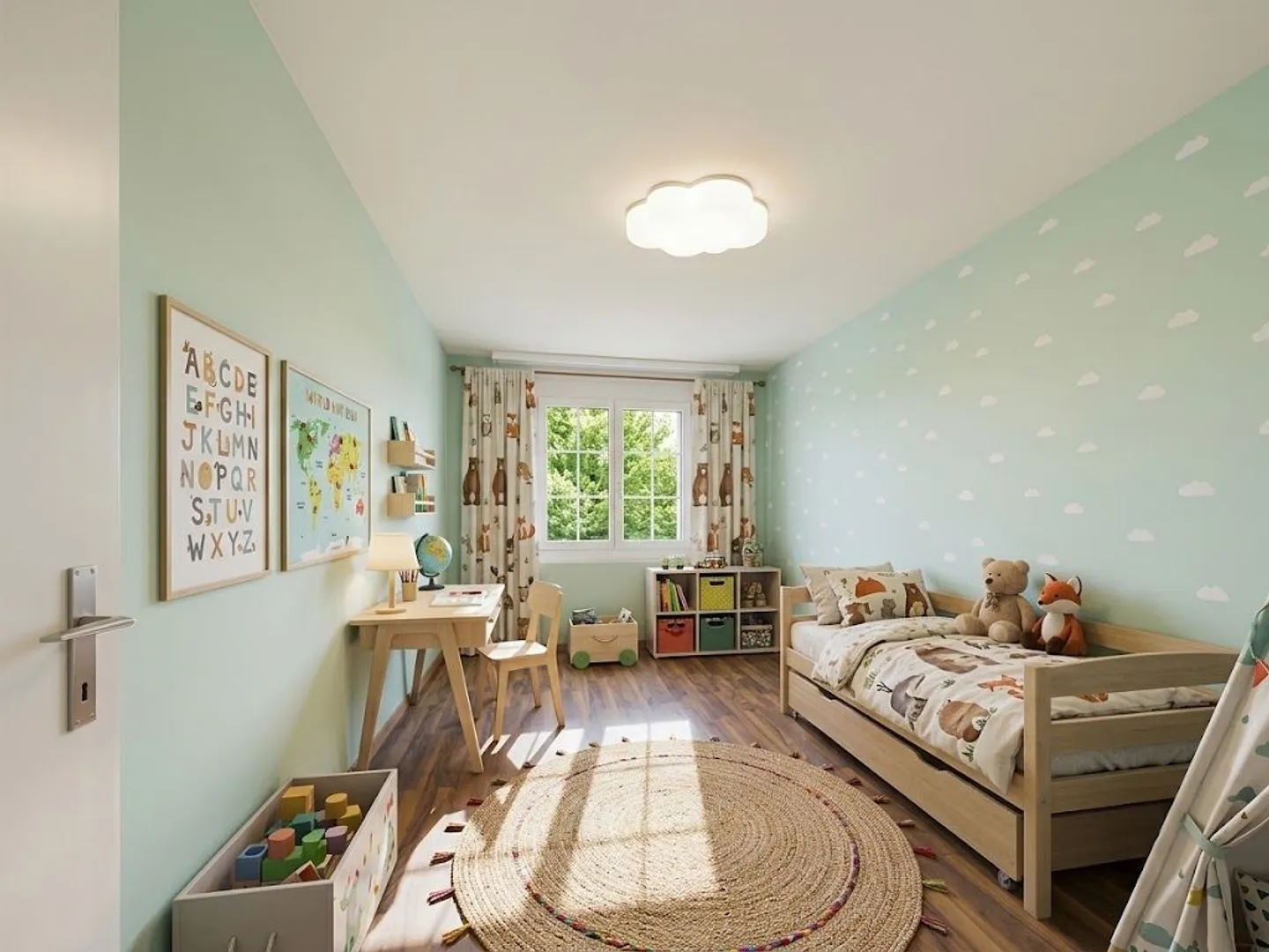 Cozy 3.5-room garden apartment with fireplace and design potential - Photo 9 of 13
