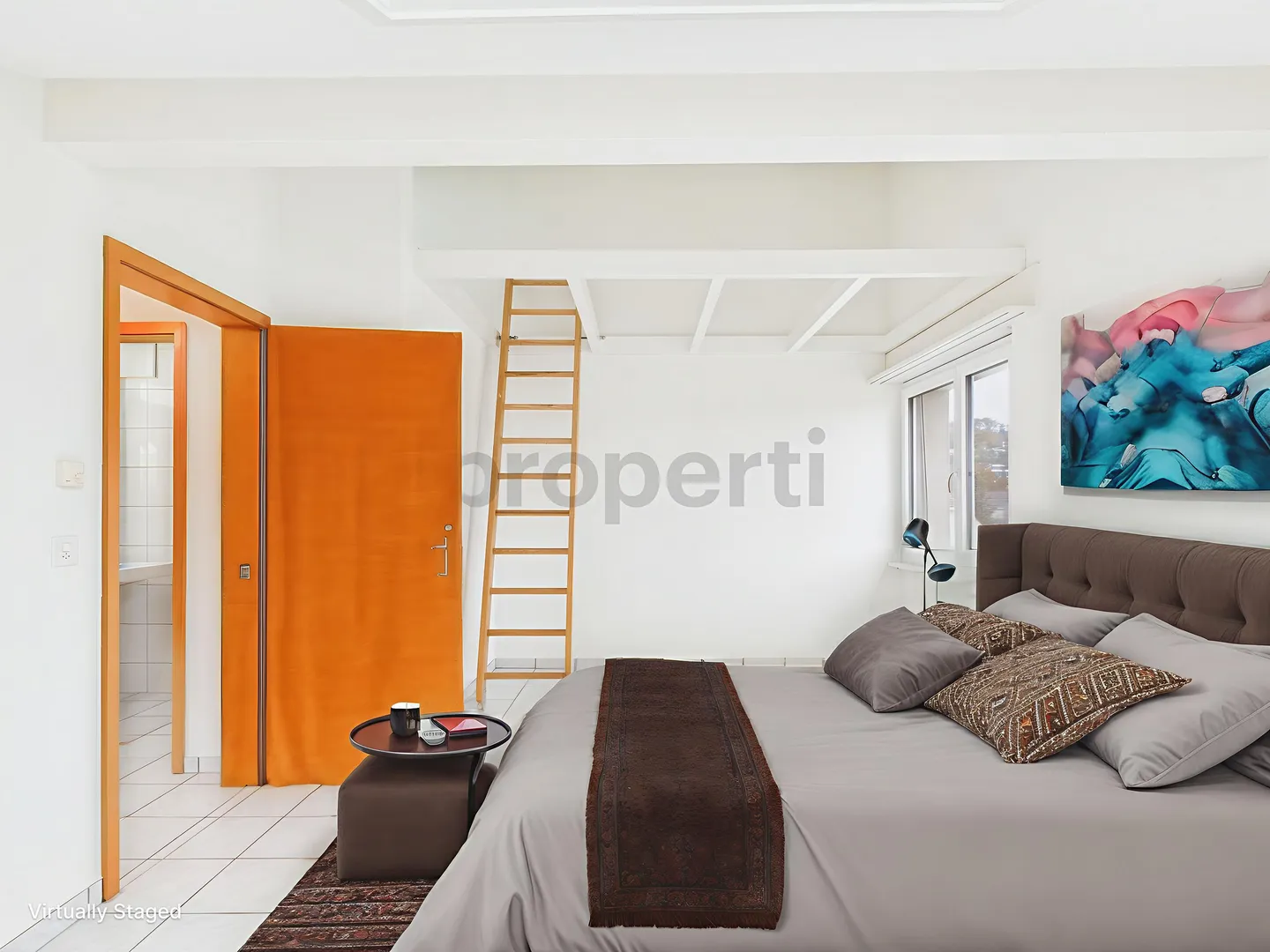 Appartement penthouse moderne de 3,5 pièces dans un emplacement calme avec une atmosphère de vie lumineuse à Reinach - Photo 8 sur 11