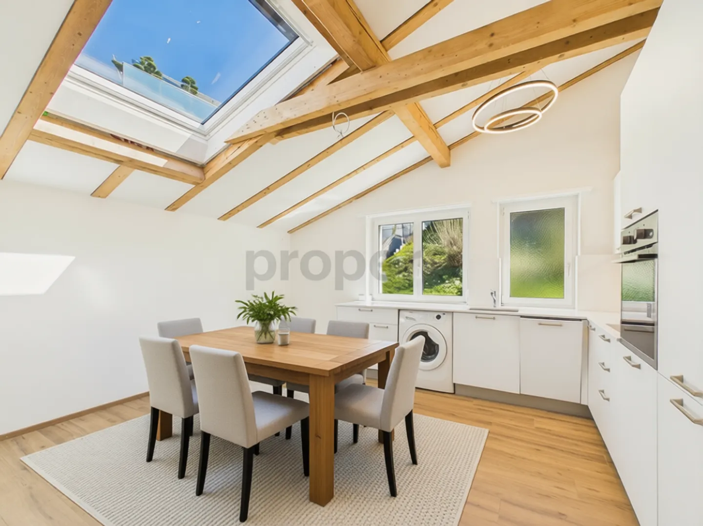 Modern 3.5-room attic apartment with garden seating area and lake view, Bäch SZ - Photo 4 of 13