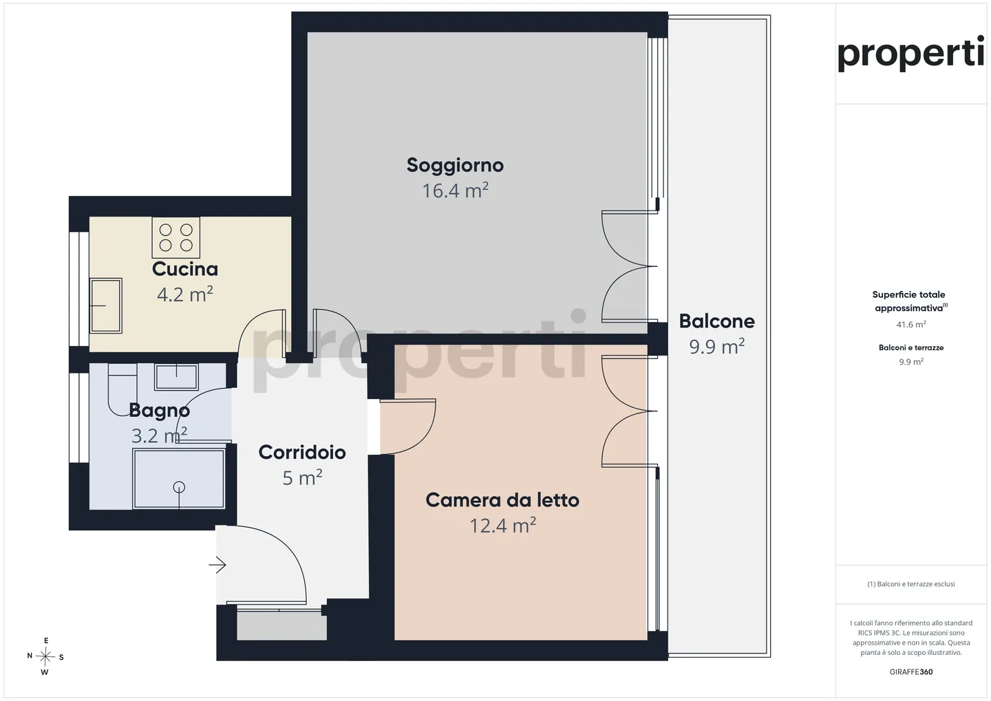 Quiet 2.5-room apartment in Agno / Second home possible - Photo 7 of 8