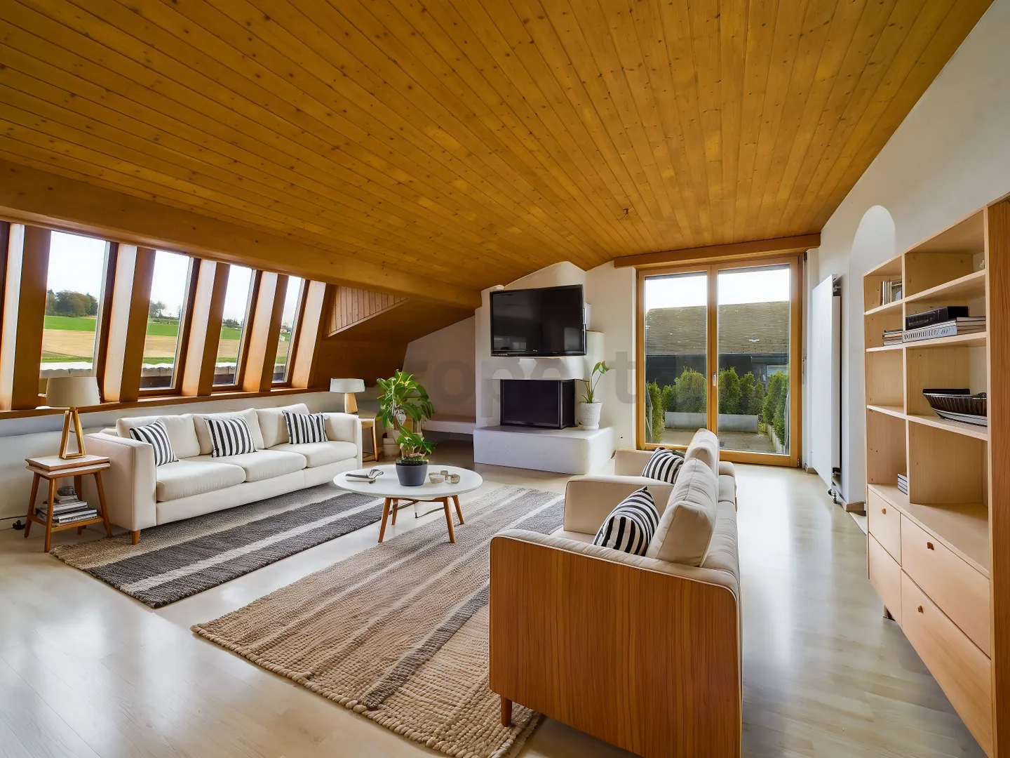 Charmante, rénovée appartement de 4.5 pièces sous les toits à Oberlunkhofen - Photo 2 sur 12