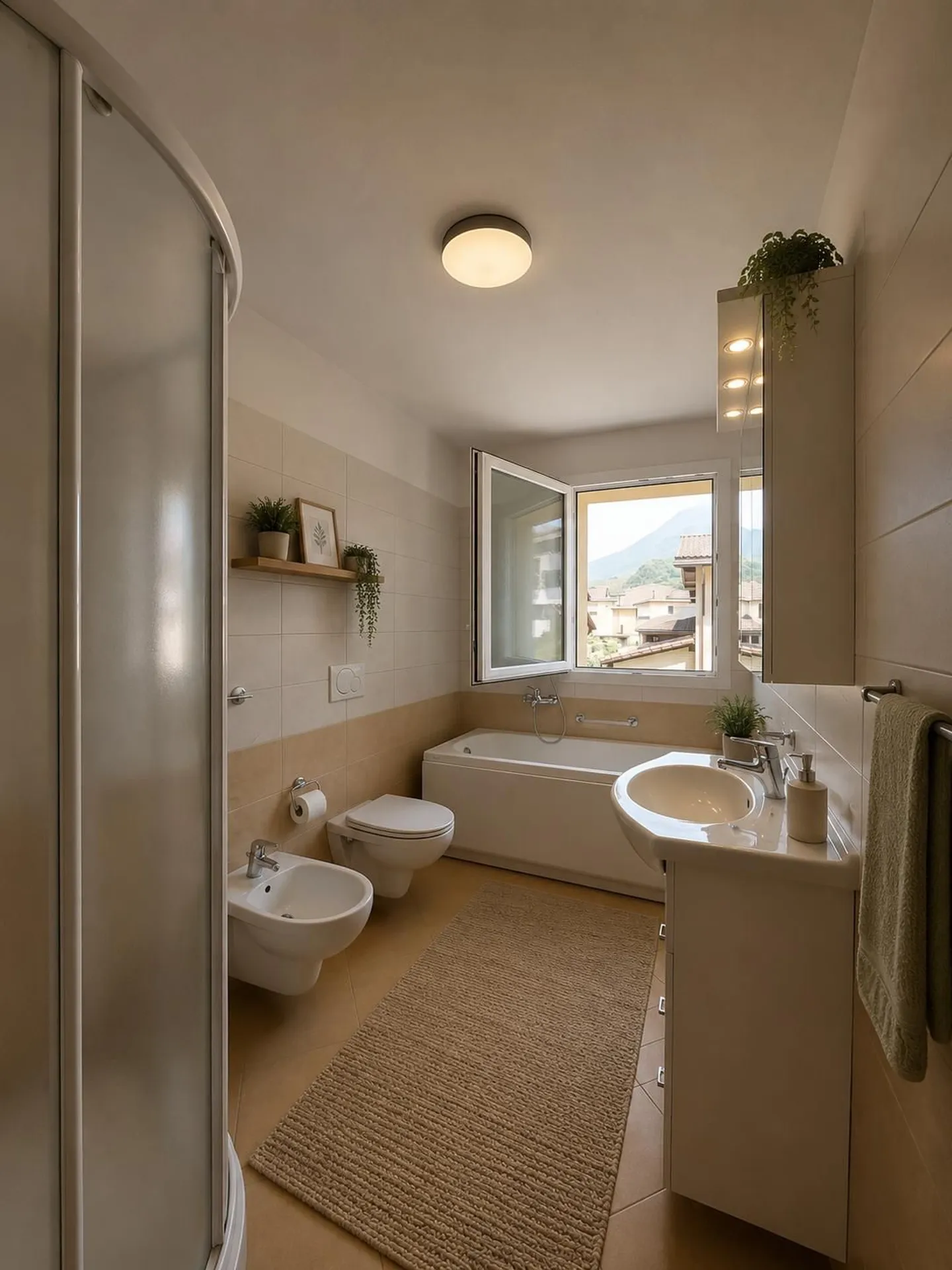 Helles und modernes 4,5-Zimmer-Apartment mit großem Balkon in Cadenazzo - Foto 7 von 9