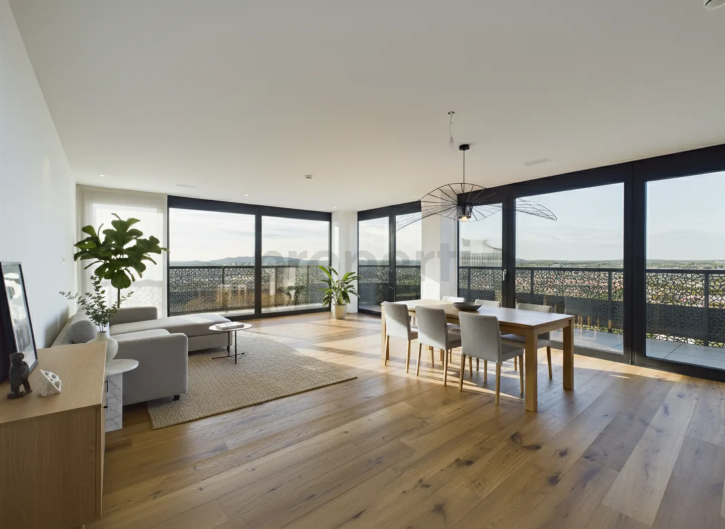 Exclusive 4.5-room apartment on the 27th floor in the 'Three Point' Tower C with breathtaking views in Dübendorf - Photo 1 of 10