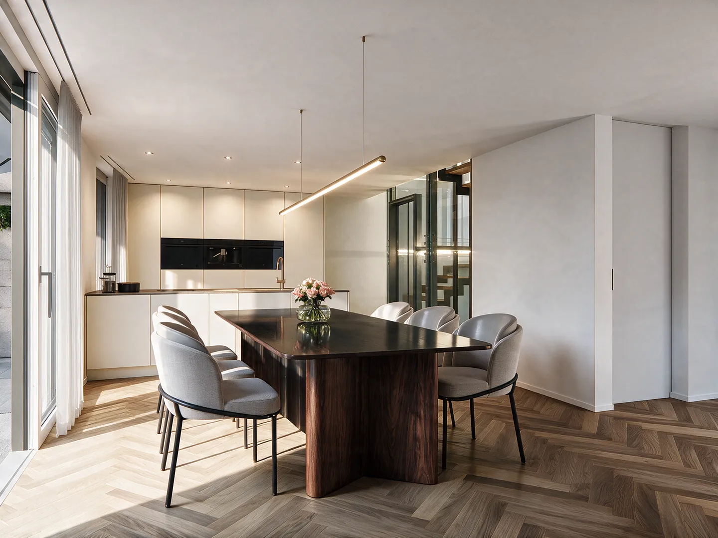 Kilchbergs Split-Level-Highlight: Spektakuläres Luxus-Haus mit Pool, Fitness &amp; Smart Home - Photo 4 sur 10