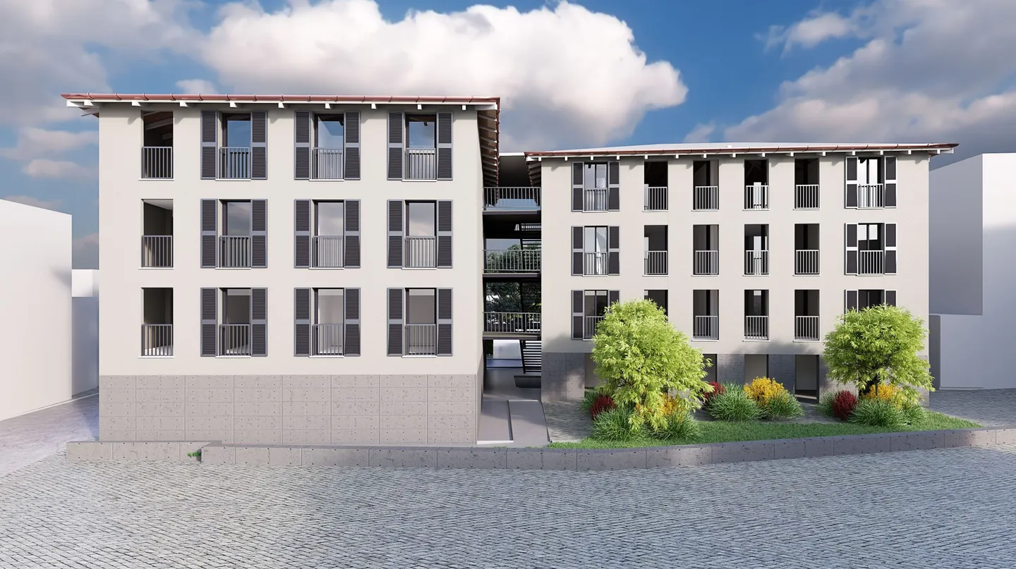 Moderno 2.5 locali appartamento con cantina e parcheggio, Biasca - Foto 1 von 6