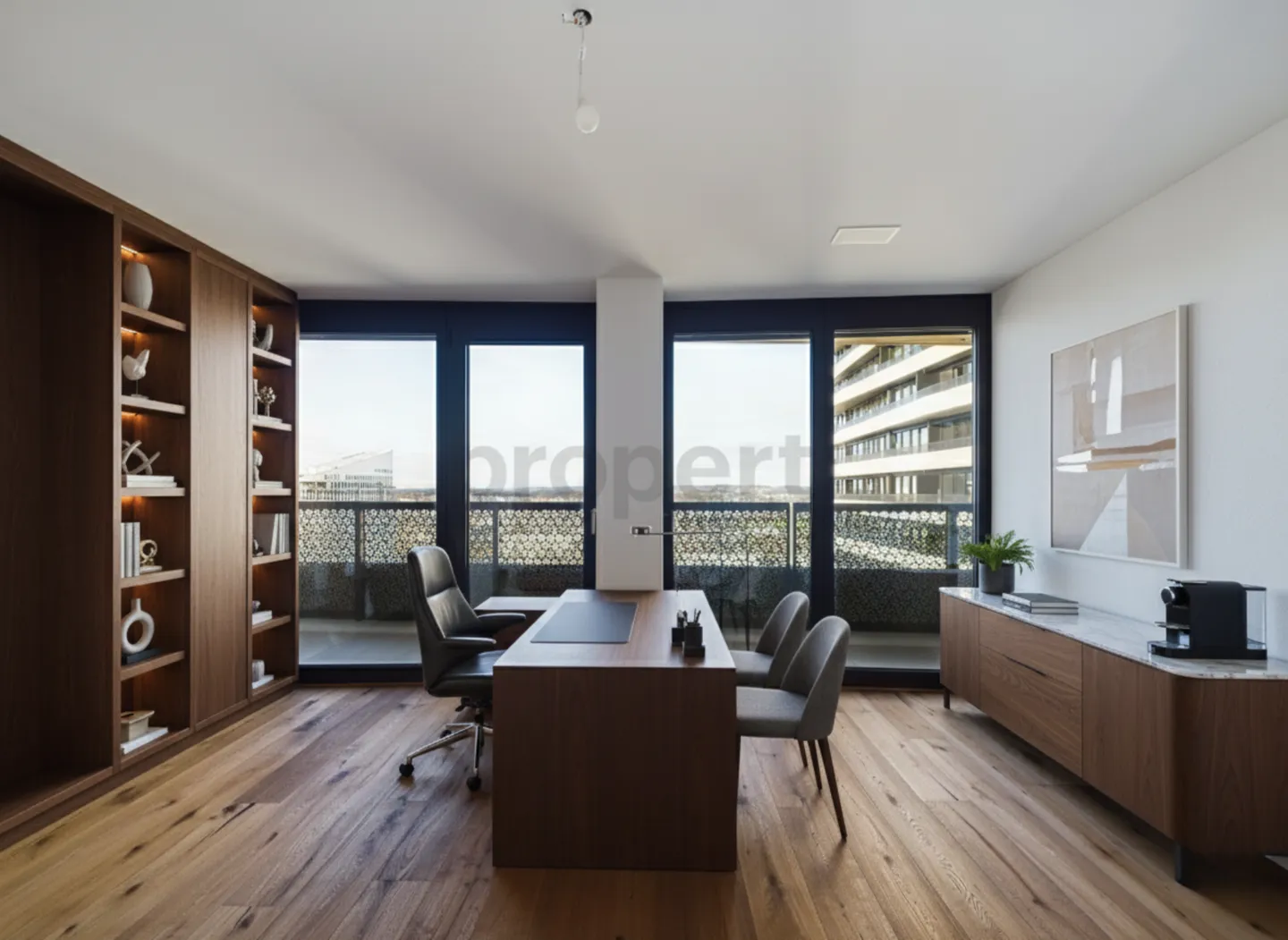 Exclusive 4.5-room apartment on the 27th floor in the 'Three Point' Tower C with breathtaking views in Dübendorf - Photo 5 of 10