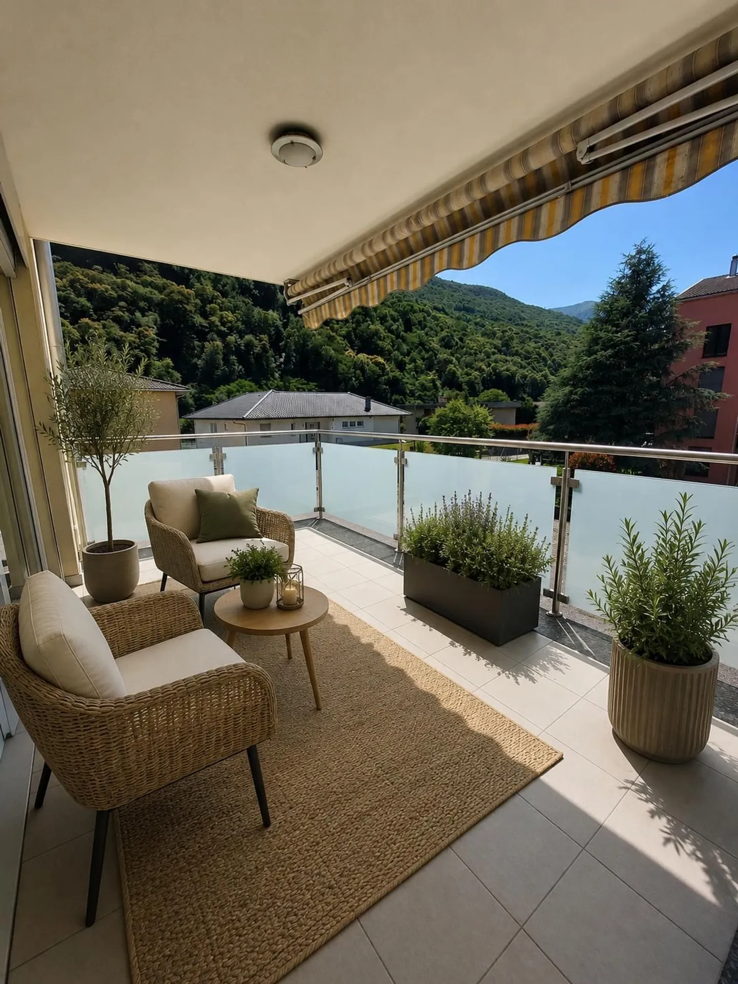 Helles und modernes 4,5-Zimmer-Apartment mit großem Balkon in Cadenazzo - Foto 8 von 9