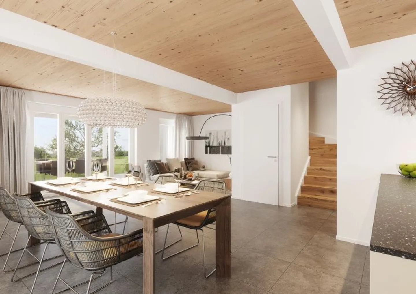 Modern 5.5-Room Duplex House with Beautiful Garden and Covered Patio, Hüttlingen - Photo 4 of 13