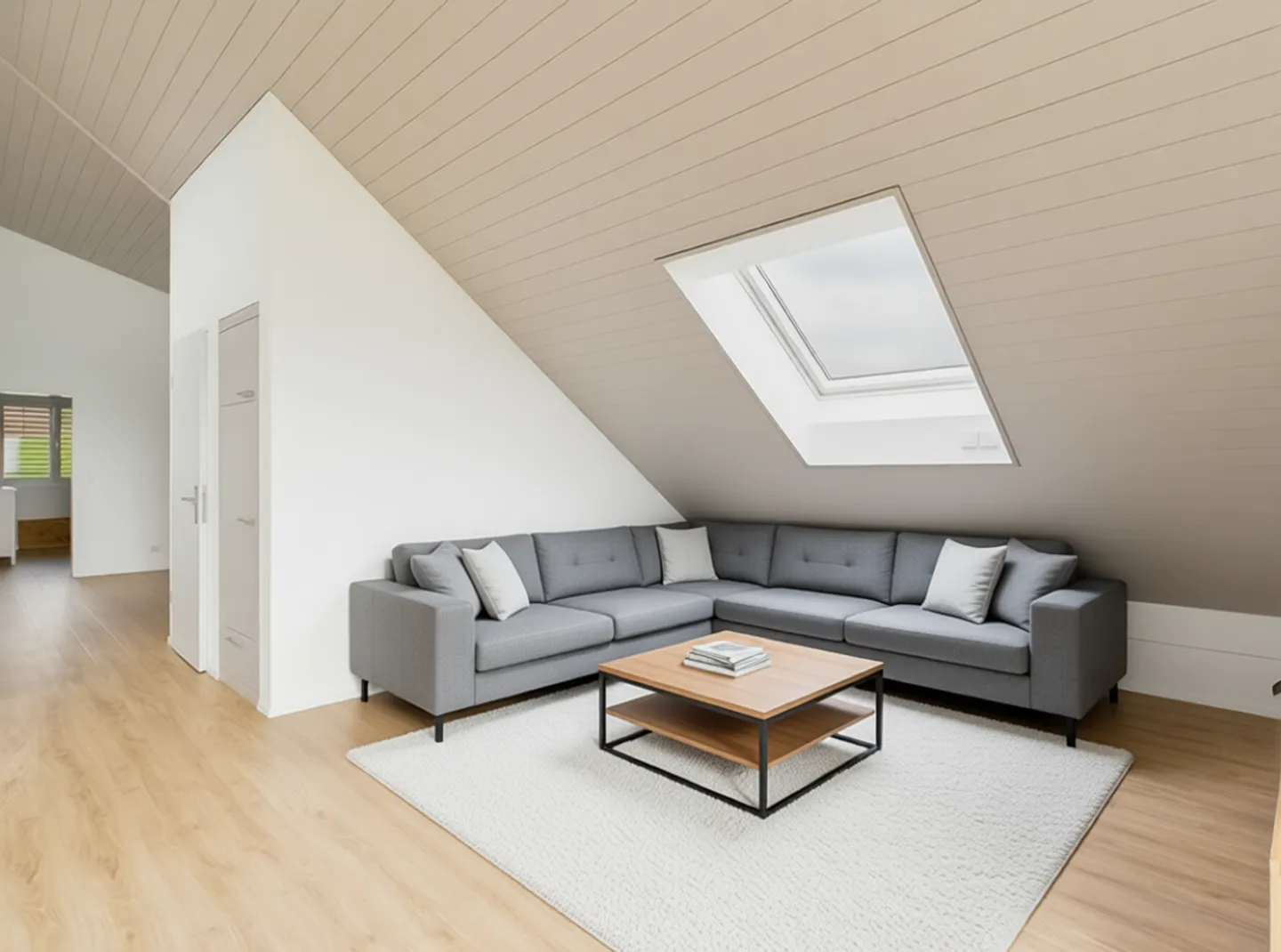 Moderne 3.5-Zimmer Dachwohnung mit Balkon in Hildisrieden - Foto 1 von 8