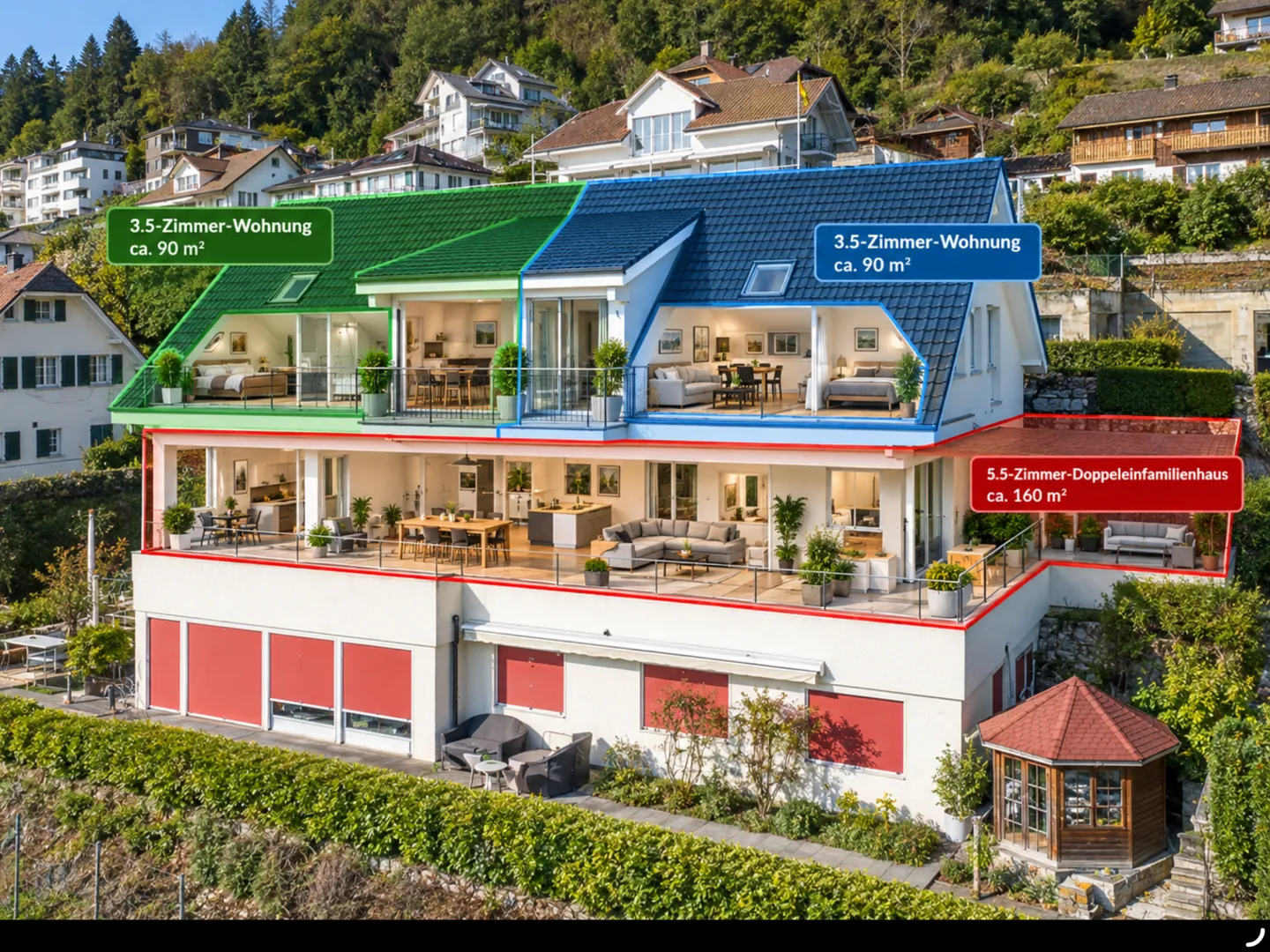 Living with a View - Spacious Home with Three Residential Units and Stunning Mountain Panorama - Photo 1 of 13