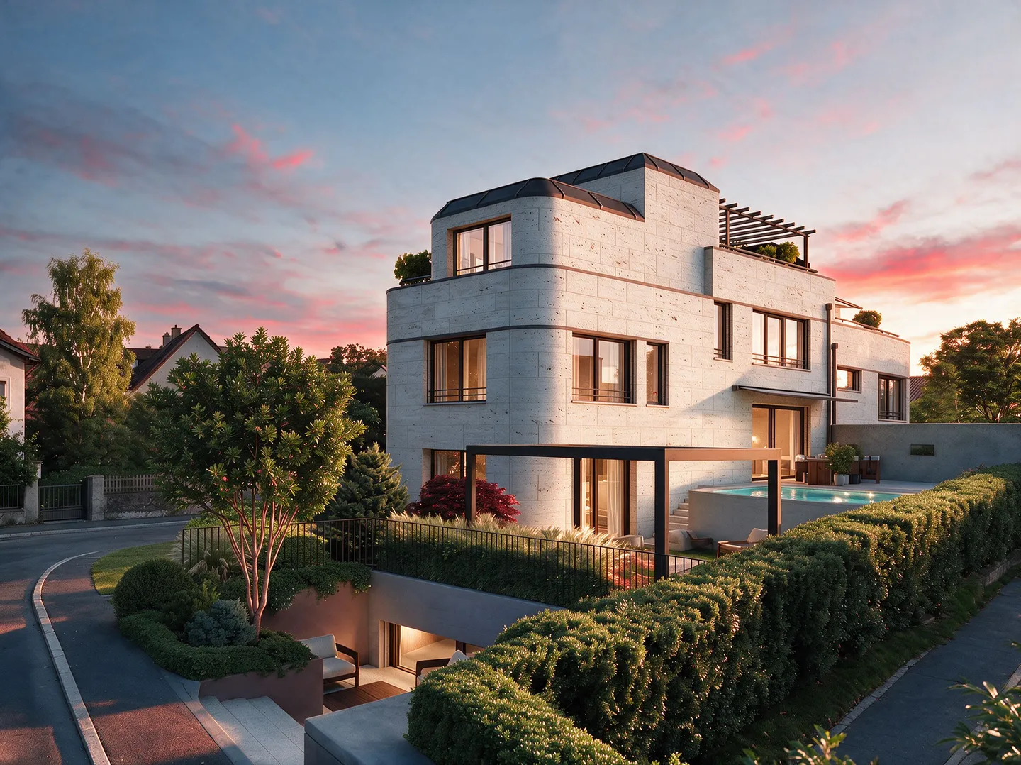 Kilchbergs Split-Level-Highlight: Luxus-Haus mit Pool, Smart-Home &amp; maximalem Wow-Effekt - Photo 1 sur 9