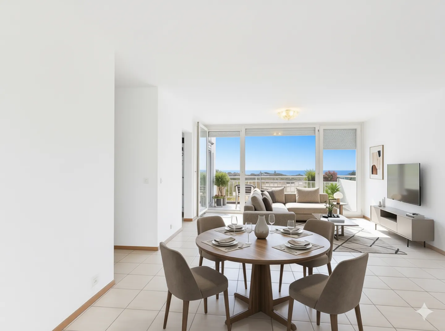 Geräumiges 4.5-Zimmer-Penthouse mit Terrasse und Panoramablick in Vacallo - Foto 1 von 13